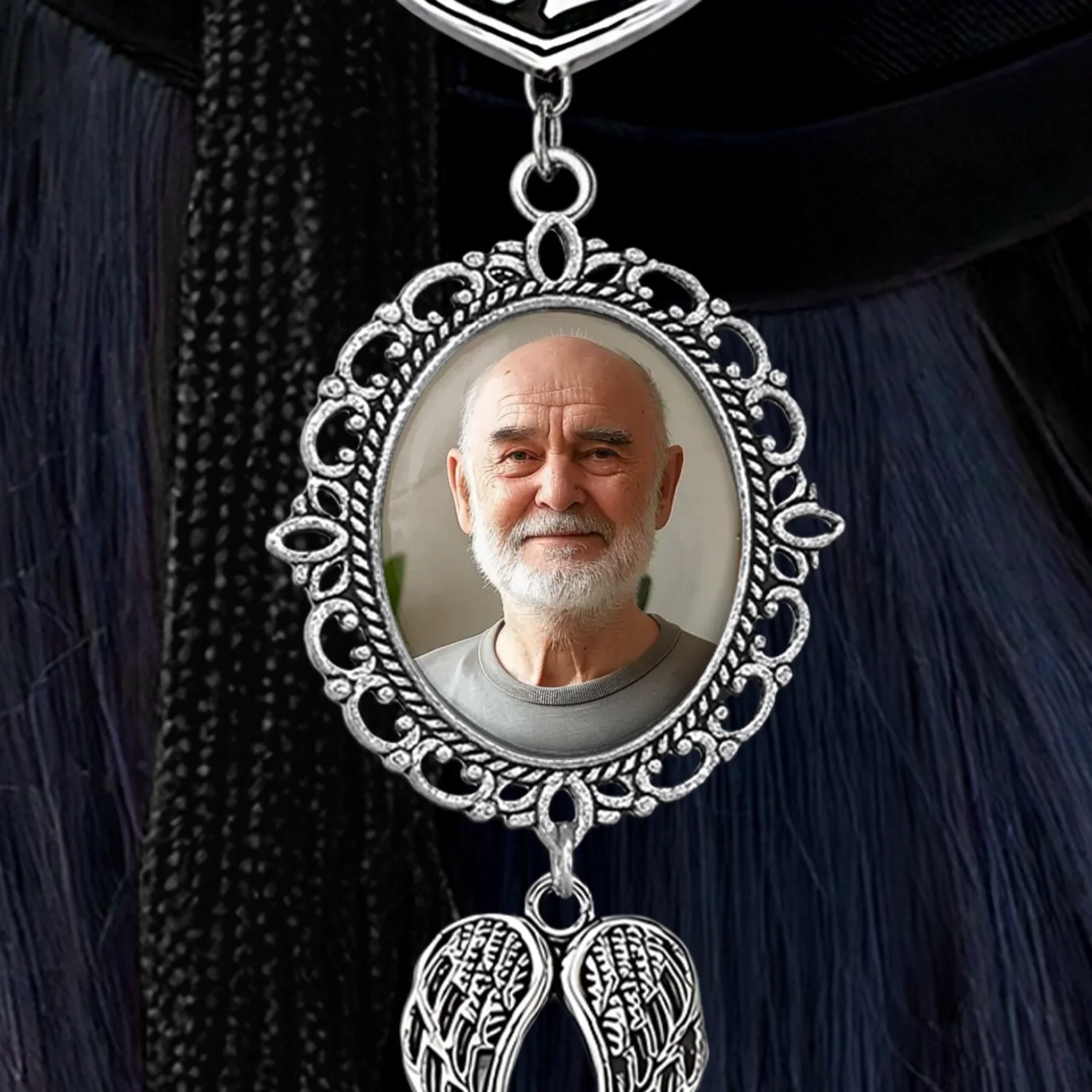 Custom Tassel Photo Charm with Angel Wings - Personalized Graduation Gifts For Him, Her - Chasing Dreams Graduation Day - Image 3