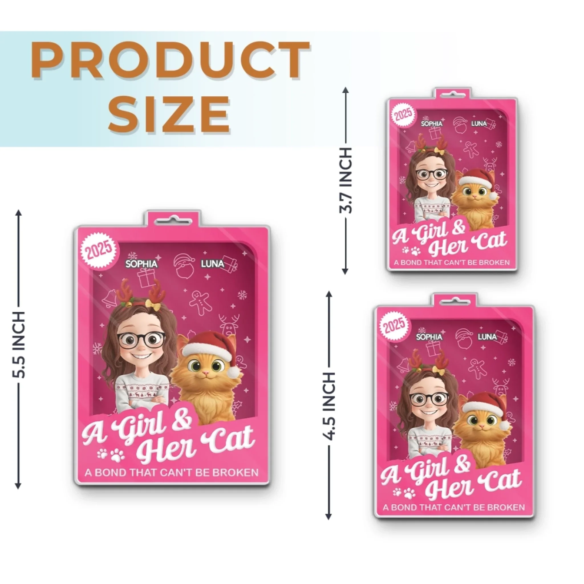 Custom Toy Box Acrylic Ornament - Personalized Christmas Birthday Gifts For Cat Lovers, Cat Mom And Dad - All I Want For Christmas Is Meow - Image 6