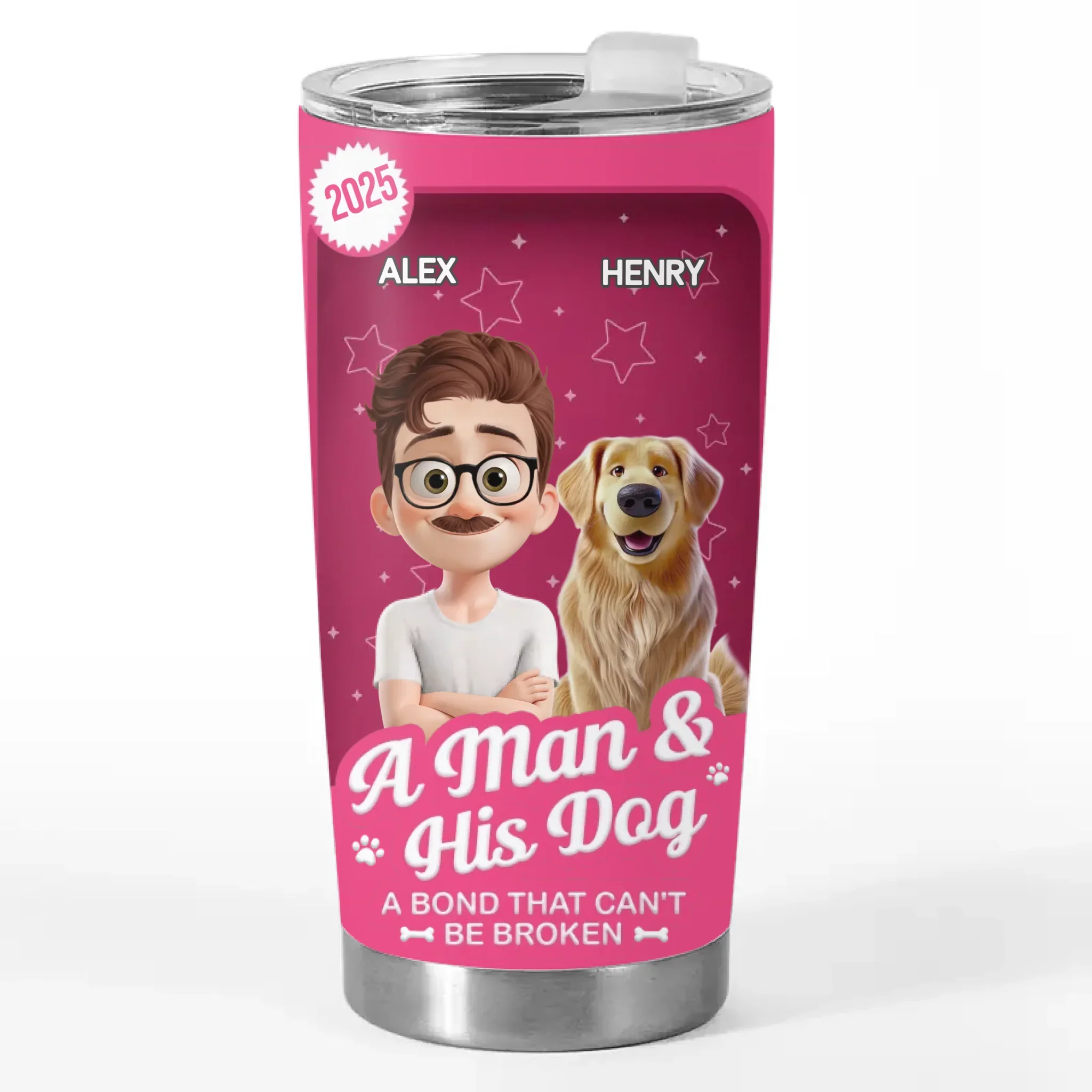 Custom Toy Box Tumbler - Personalized Birthday Gifts For Dog Lovers, Dog Dad And Mom - Paws And Coffee Vibes - Image 2