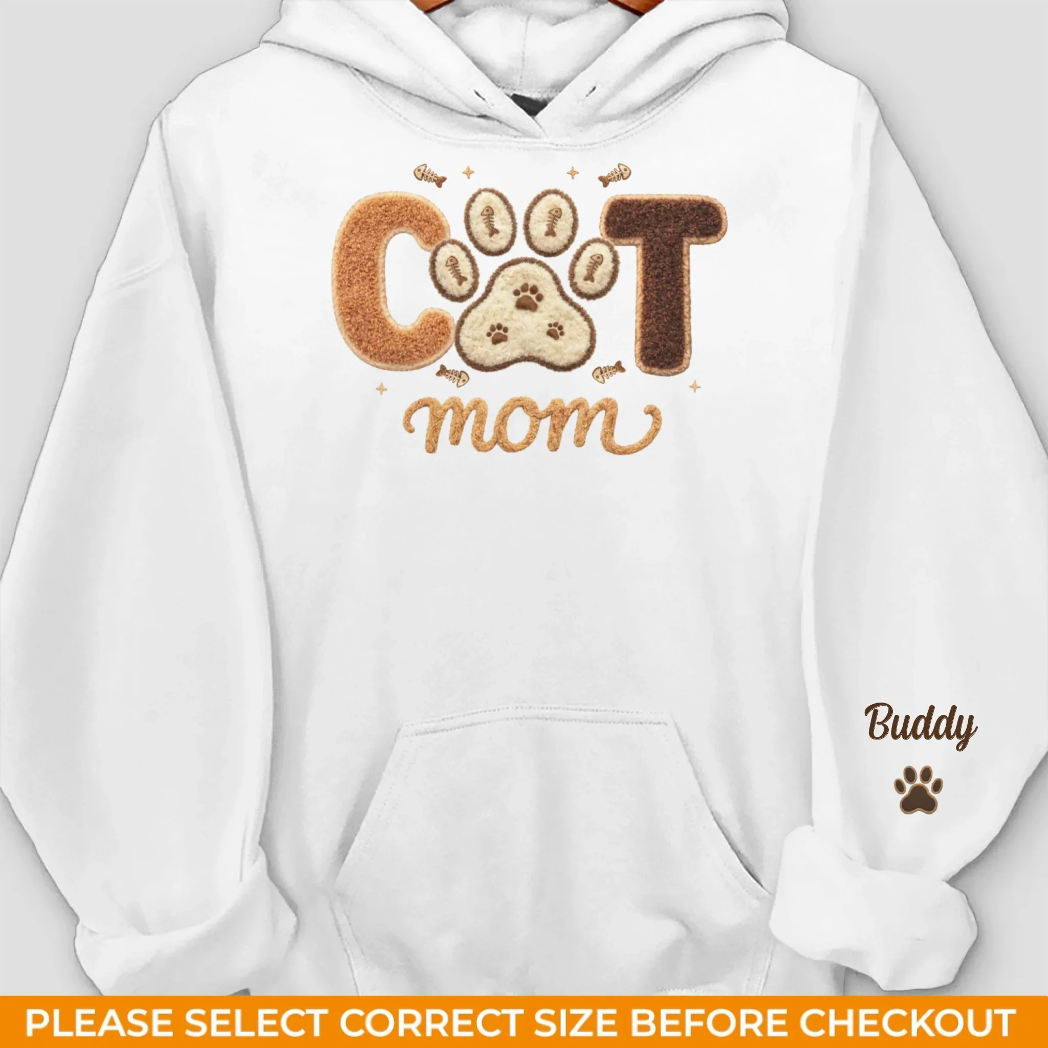 Custom Unisex Sweater, Hoodie With Design On Sleeve - Personalized Birthday Gifts For Dog Cat Lovers, Dog Dad And Mom, Cat Owners - Pets Are My Family - Image 10