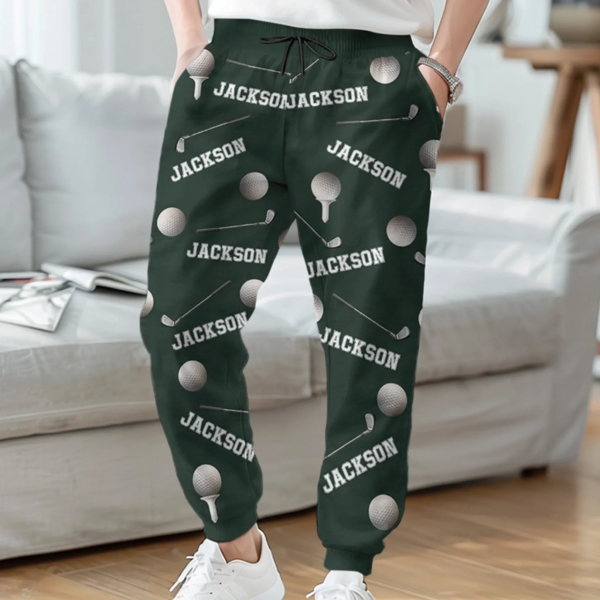 Custom Unisex Sweatpants - Personalized Christmas Birthday Golf Gifts For Men, Women - Game On Always - Image 3