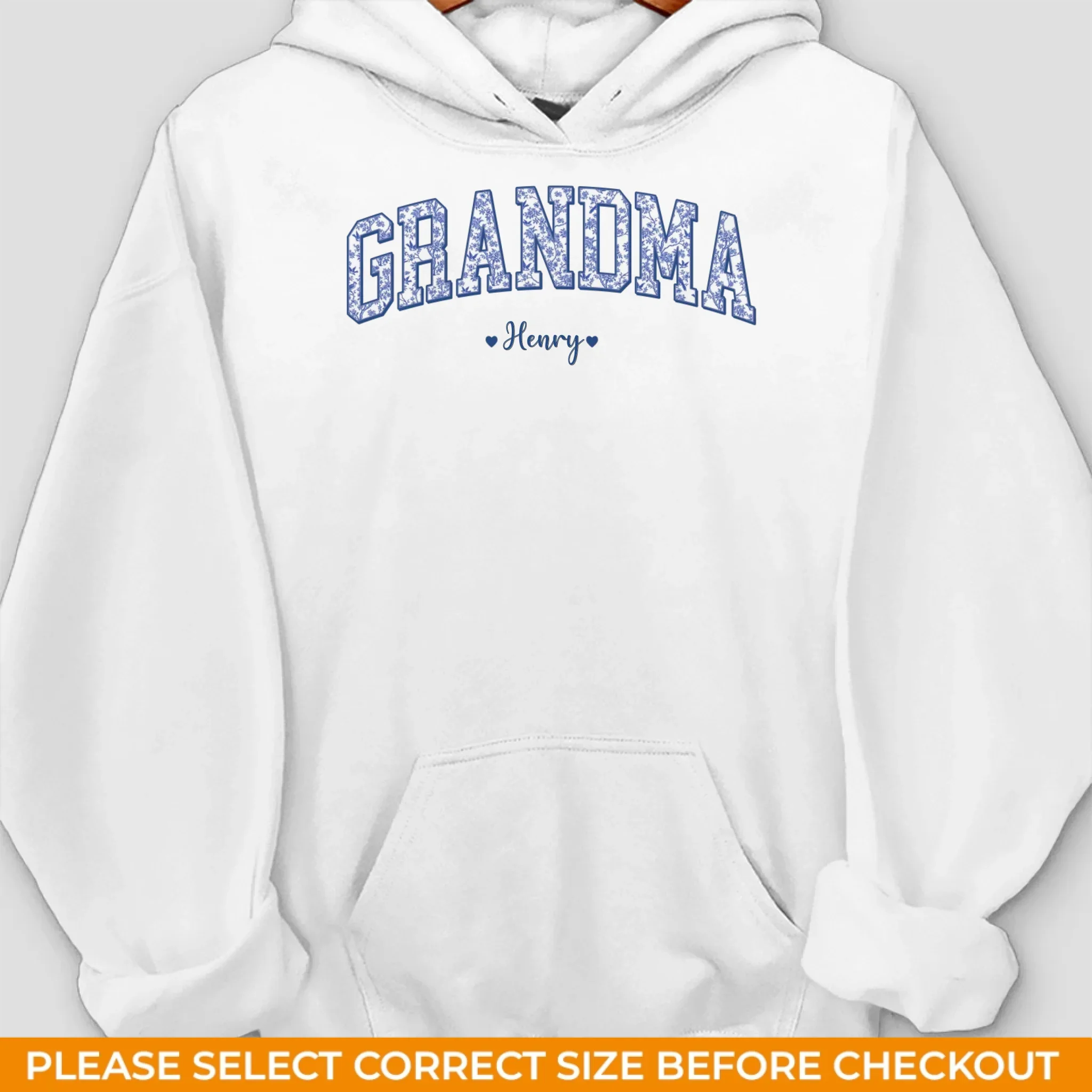 Custom Unisex Sweatshirt, Hoodie With Design On Sleeve - Personalized Birthday Gifts For Mom, Grandma - Rooted In Love - Image 5
