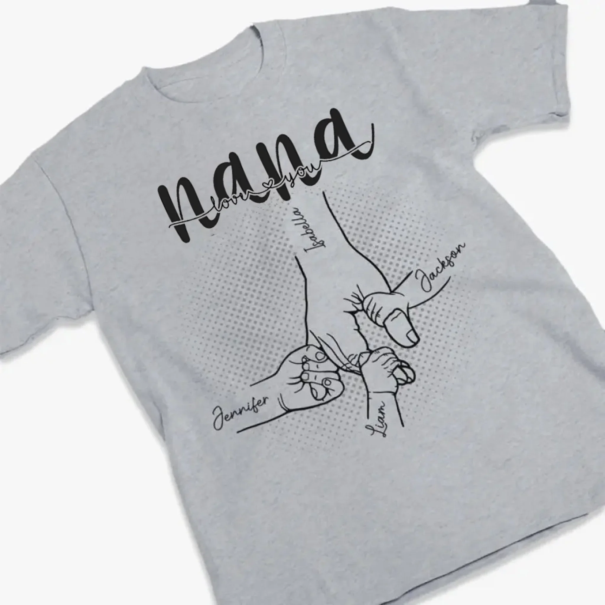 Custom Unisex T-shirt, Hoodie, Sweatshirt - Personalized Mother's Day Birthday Gifts For Mom, Grandma - A Mother's Love Is Forever & Always - Image 3