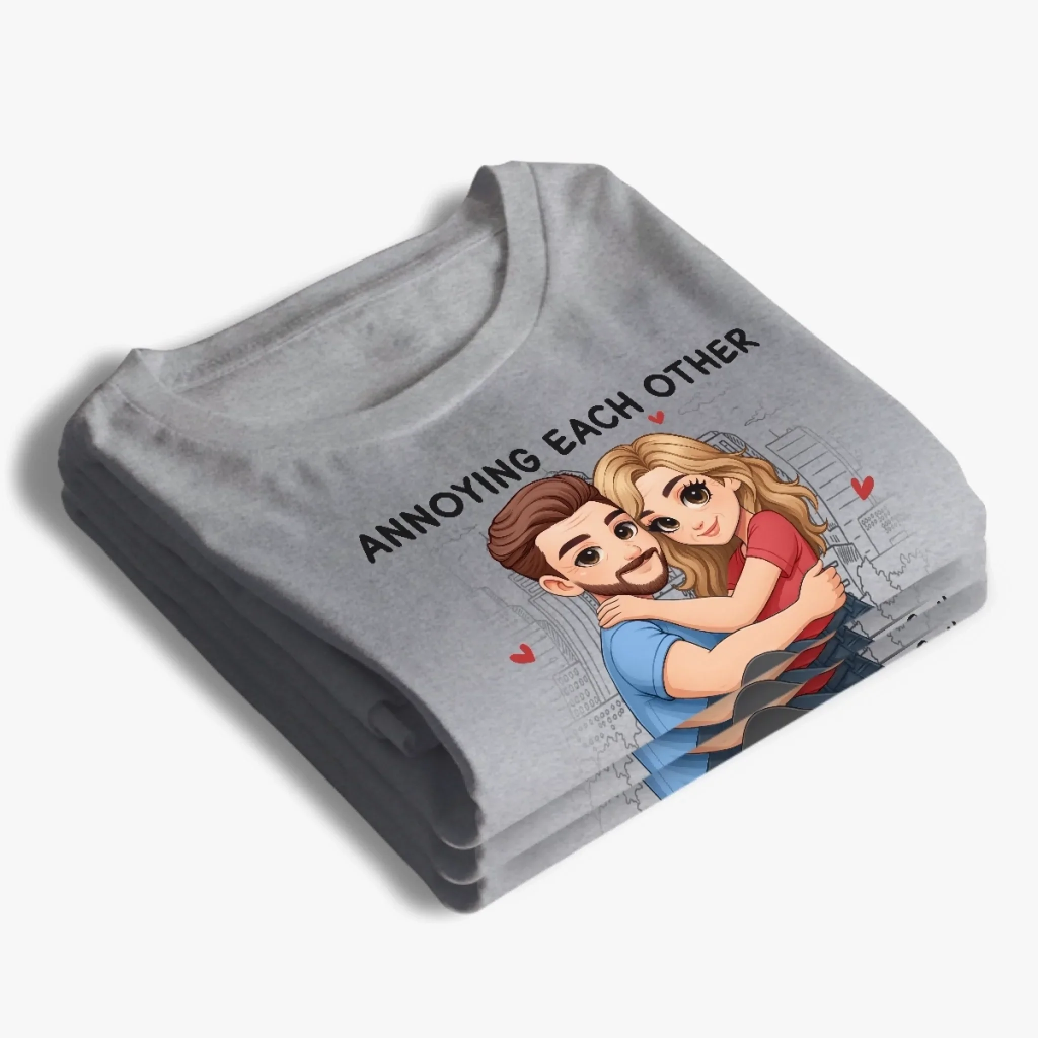 Custom Unisex T-shirt, Premium T-shirt, Hoodie - Personalized Anniversary Wedding Gifts For Husband And Wife, Him And Her - Together Feels Just Right - Image 4