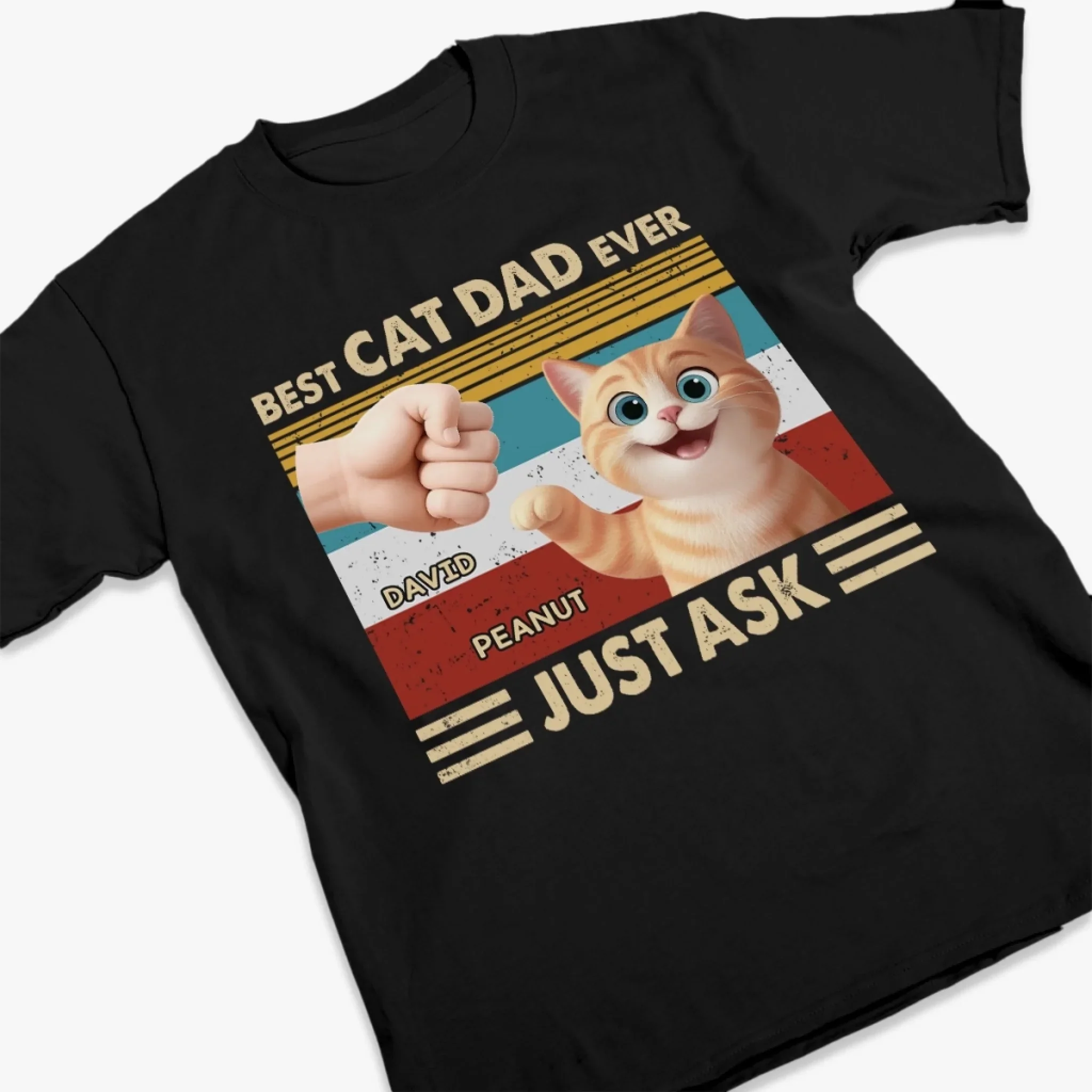 Custom Unisex T-shirt, Premium T-shirt, Hoodie - Personalized Birthday Gifts For Cat Lovers, Cat Mom And Dad - Joy Walks On Four Paws - Image 4