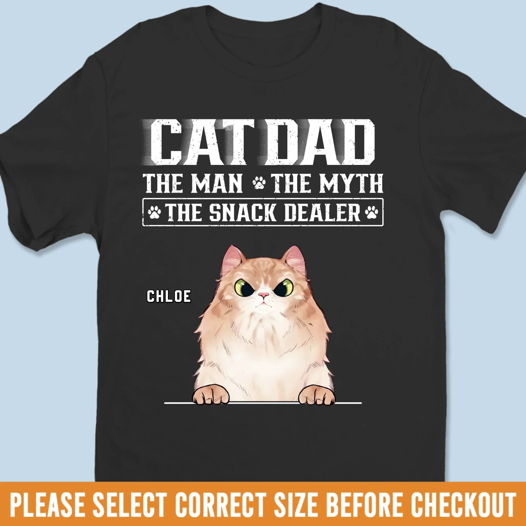 Custom Unisex T-shirt, Premium T-shirt, Hoodie - Personalized Birthday Gifts For Cat Lovers, Cat Mom And Dad - Real Men Love Cats - Image 2