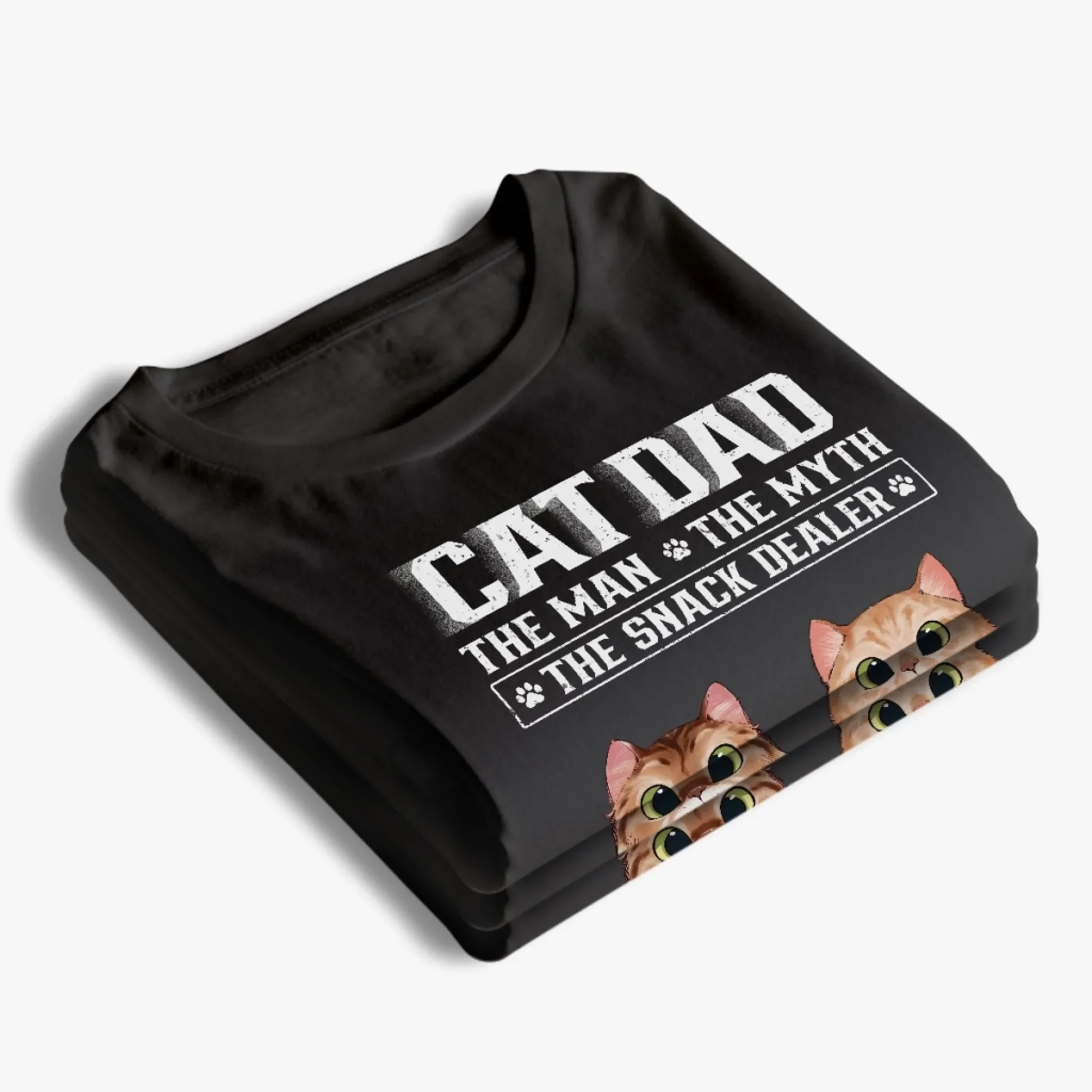Custom Unisex T-shirt, Premium T-shirt, Hoodie - Personalized Birthday Gifts For Cat Lovers, Cat Mom And Dad - Real Men Love Cats - Image 4
