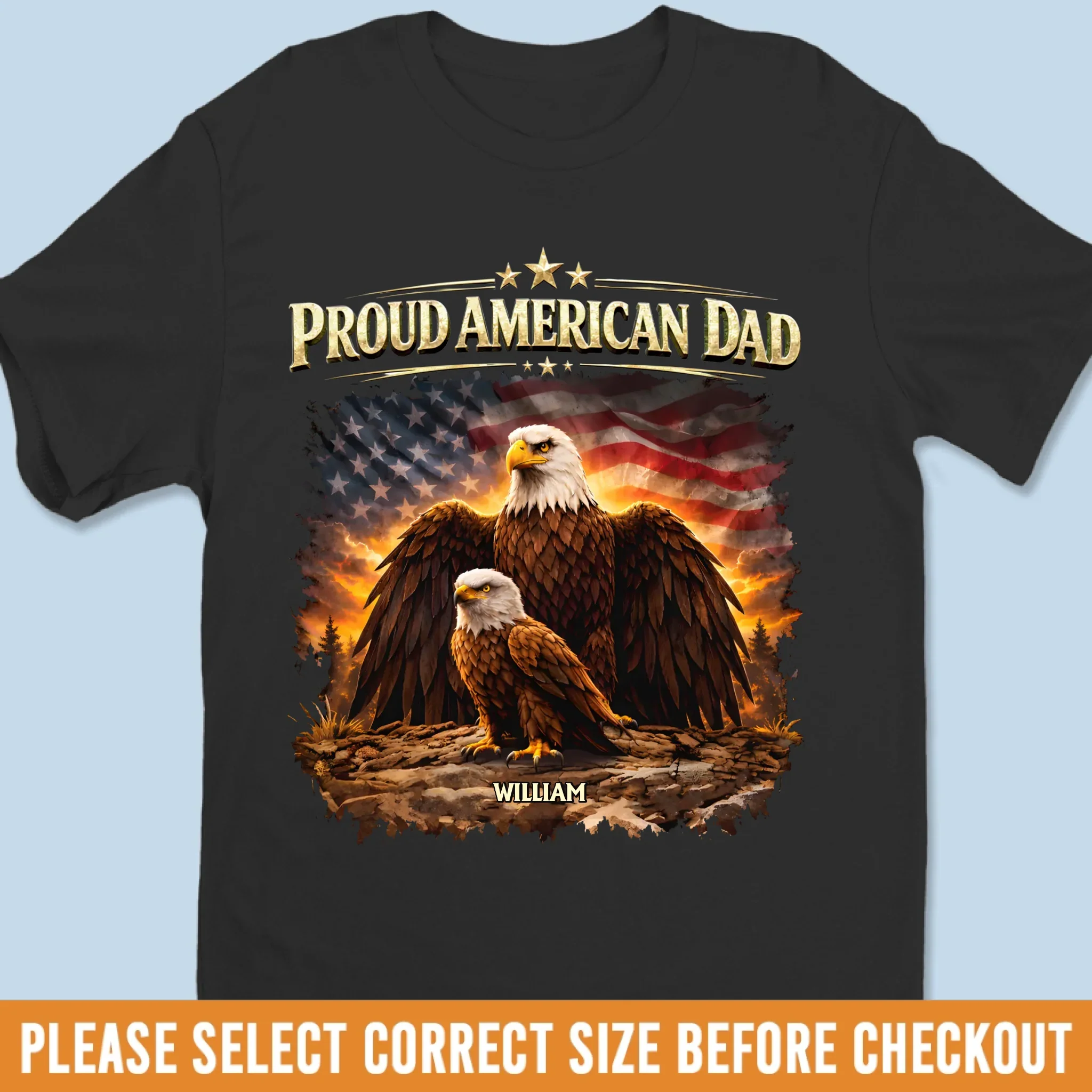 Custom Unisex T-shirt, Premium T-shirt, Hoodie - Personalized Birthday Gifts For Dad, Grandpa - Father My Guiding Light - Image 7