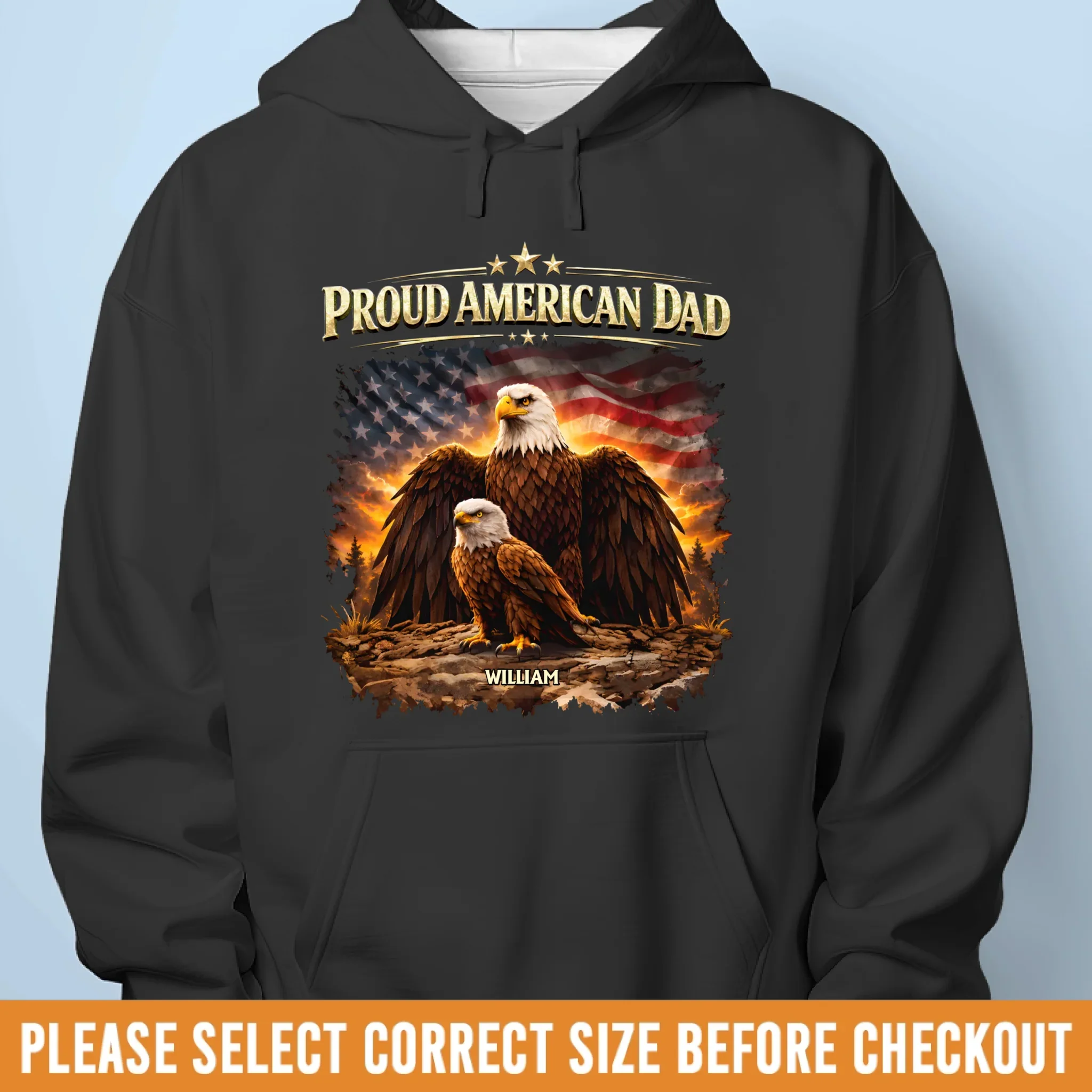 Custom Unisex T-shirt, Premium T-shirt, Hoodie - Personalized Birthday Gifts For Dad, Grandpa - Father My Guiding Light - Image 8