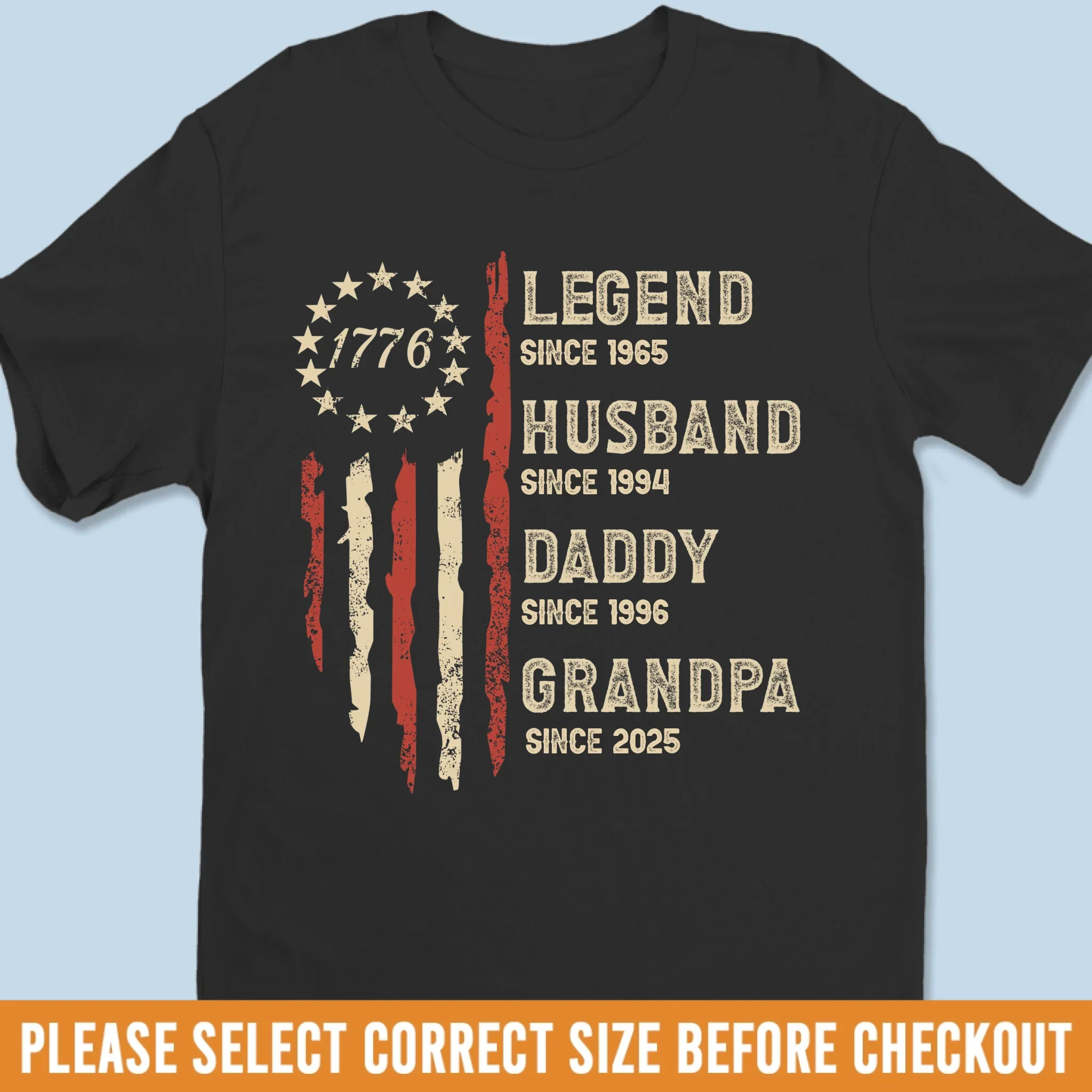 Custom Unisex T-shirt, Premium T-shirt, Hoodie - Personalized Birthday Gifts For Dad, Grandpa, Husband - Forever Awesome - Image 2