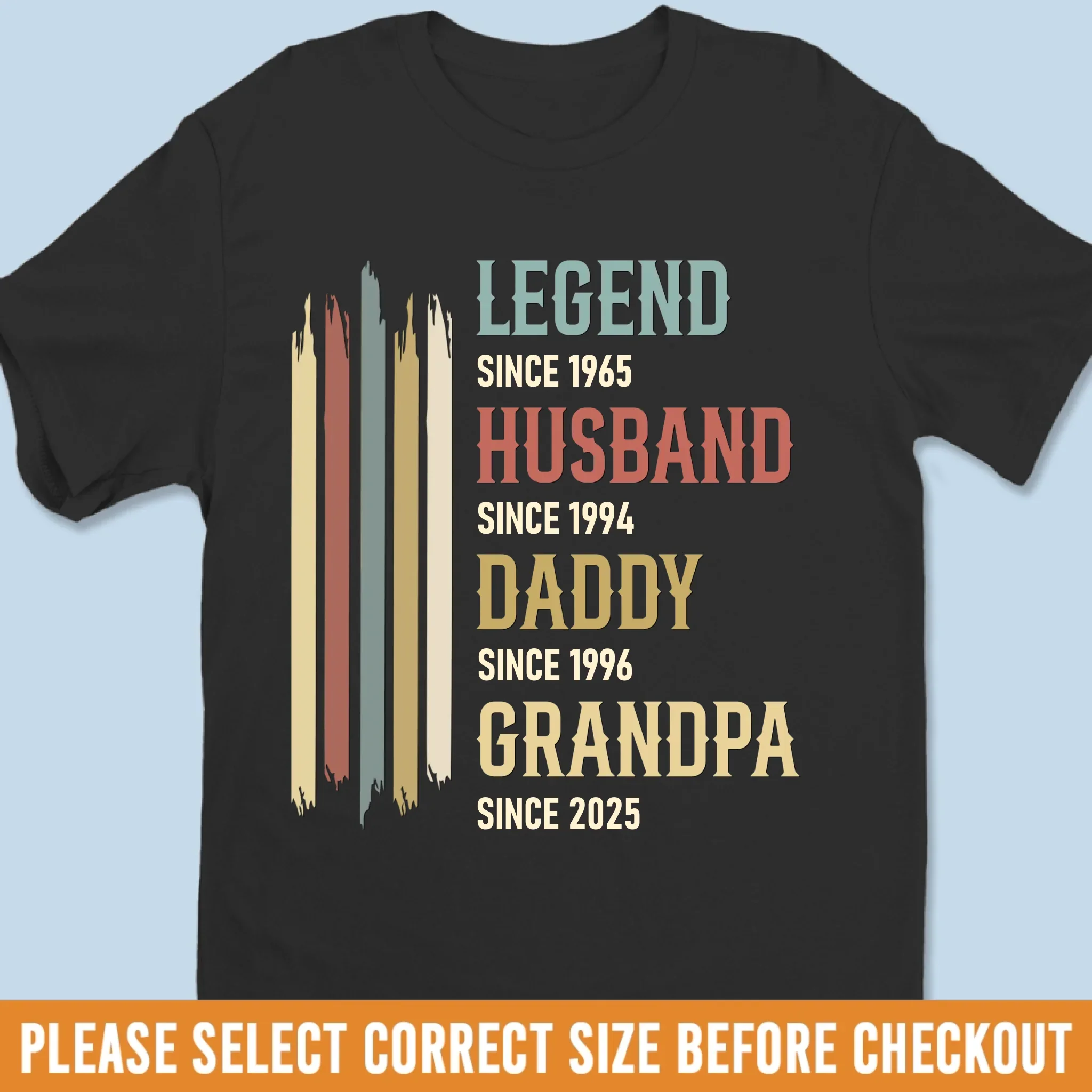 Custom Unisex T-shirt, Premium T-shirt, Hoodie - Personalized Birthday Gifts For Dad, Grandpa, Husband - Old Enough To Be Legendary - Image 2