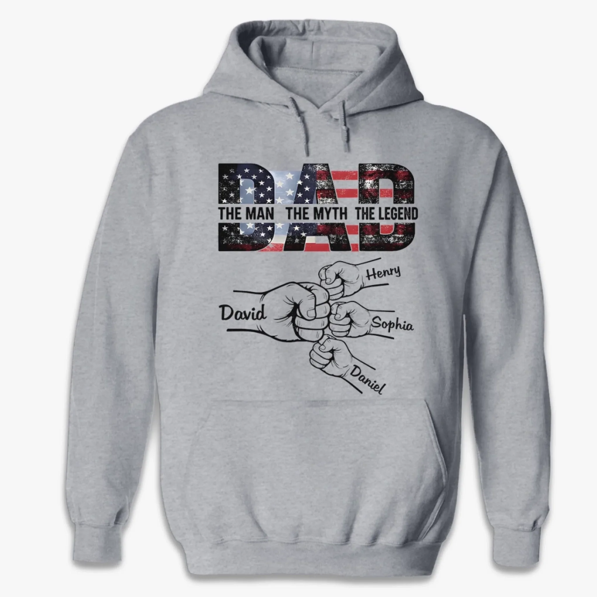 Custom Unisex T-shirt, Premium T-shirt, Hoodie - Personalized Birthday Gifts For Dad, Grandpa - Strength Of A Father - Image 6