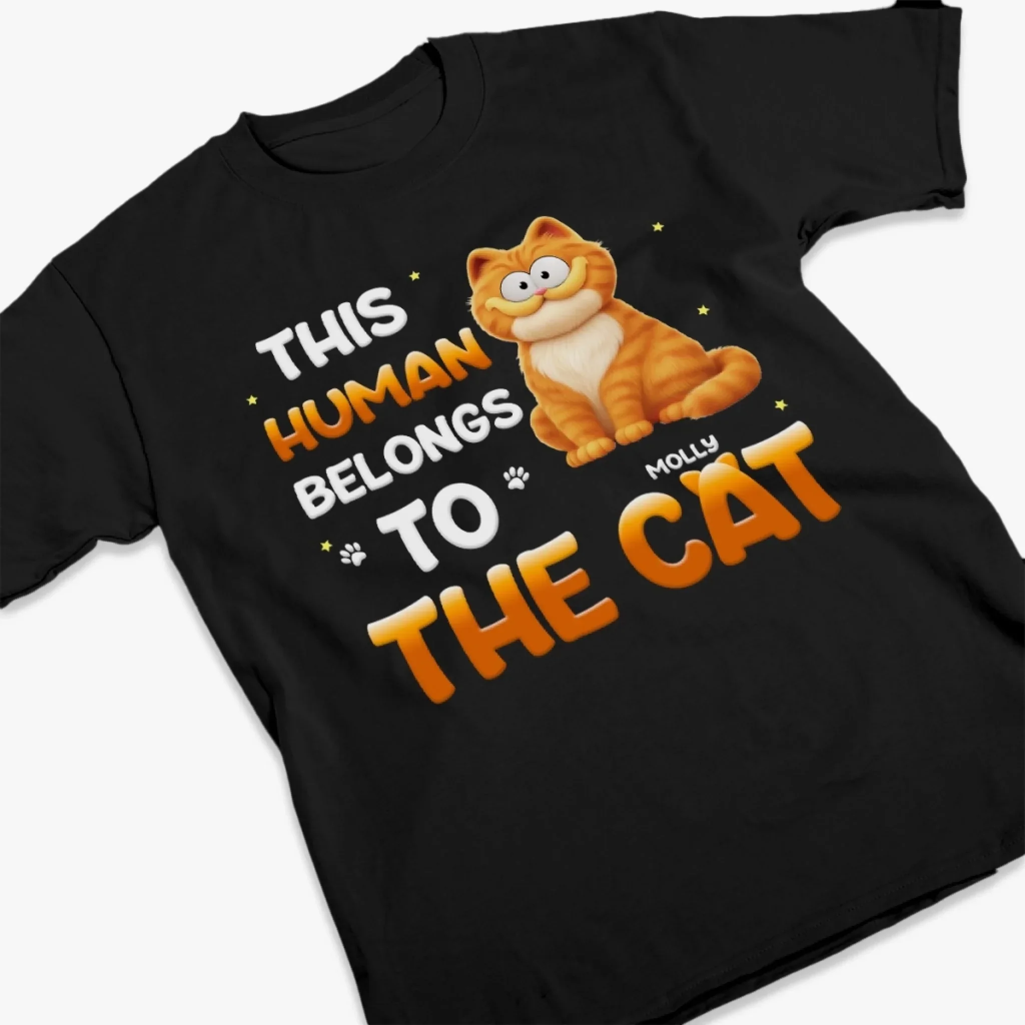 Custom Unisex T-shirt, Premium T-shirt, Hoodie - Personalized Birthday Gifts For Dog Cat Lovers, Dog Dad And Mom, Cat Owners- Feline Overlord - Image 3