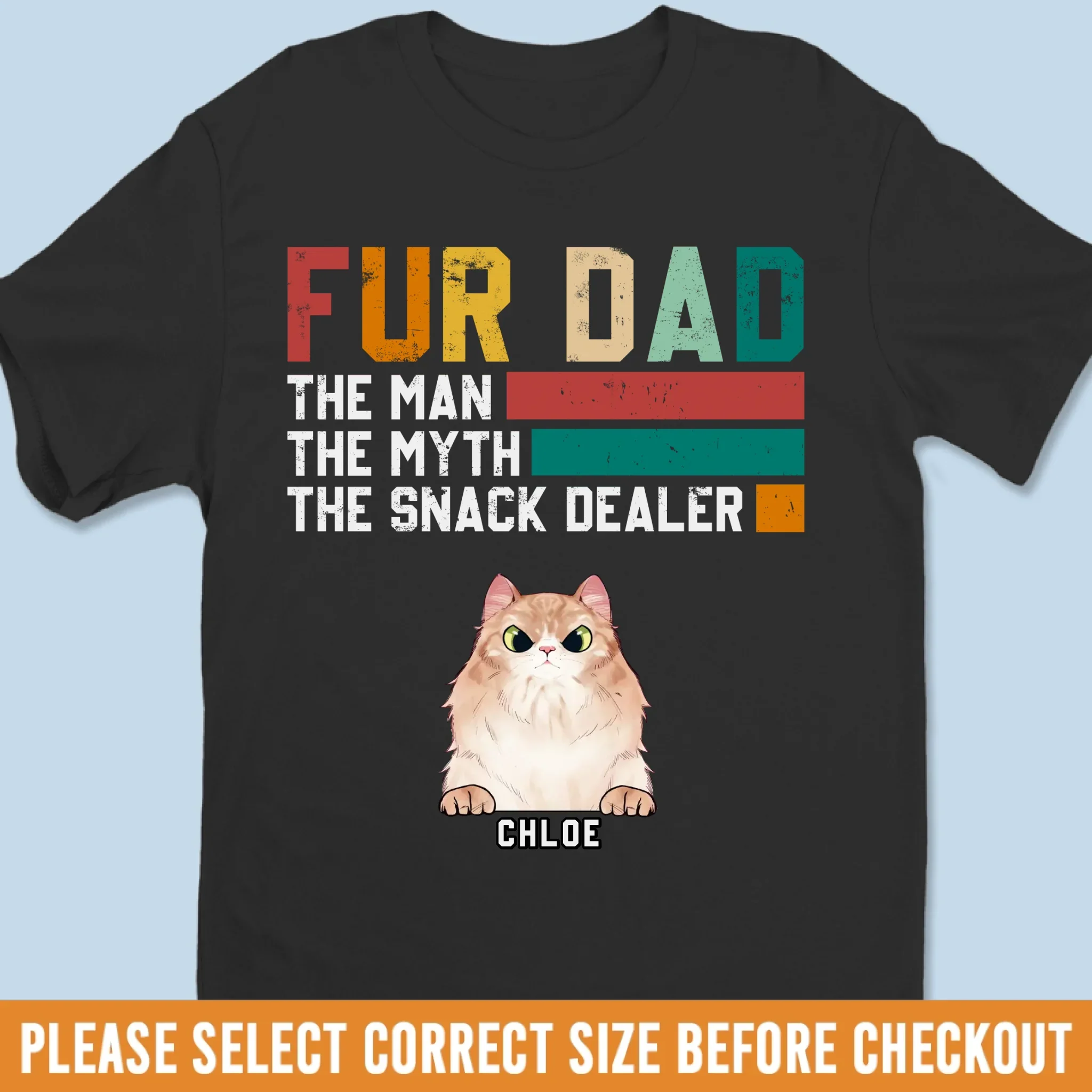 Custom Unisex T-shirt, Premium T-shirt, Hoodie - Personalized Birthday Gifts For Dog Cat Lovers, Dog Dad And Mom, Cat Owners - Pawternity Life Chose Me - Image 6