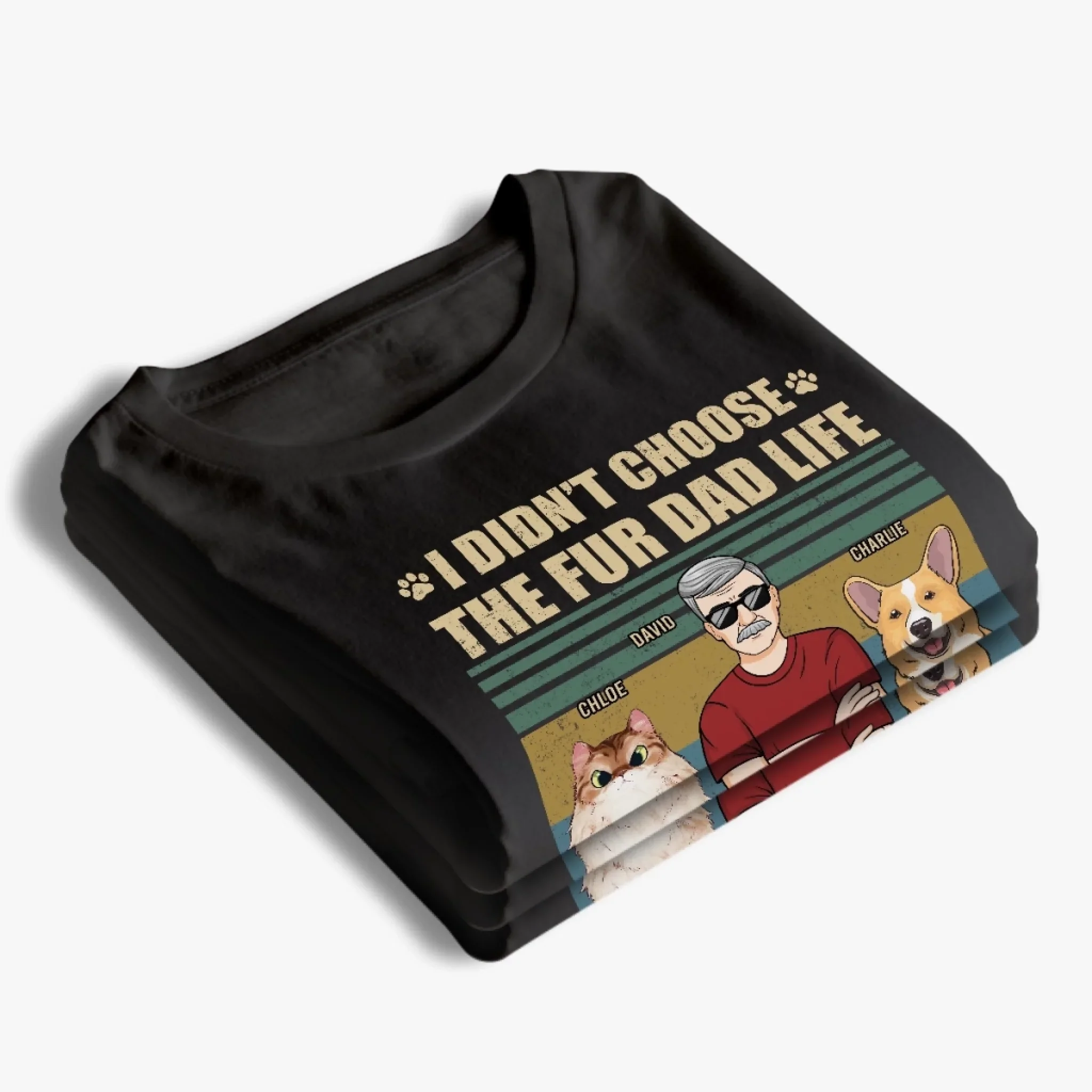 Custom Unisex T-shirt, Premium T-shirt, Hoodie - Personalized Birthday Gifts For Dog Cat Lovers, Dog Dad And Mom, Cat Owners - The Real Bosses Are Furry - Image 4