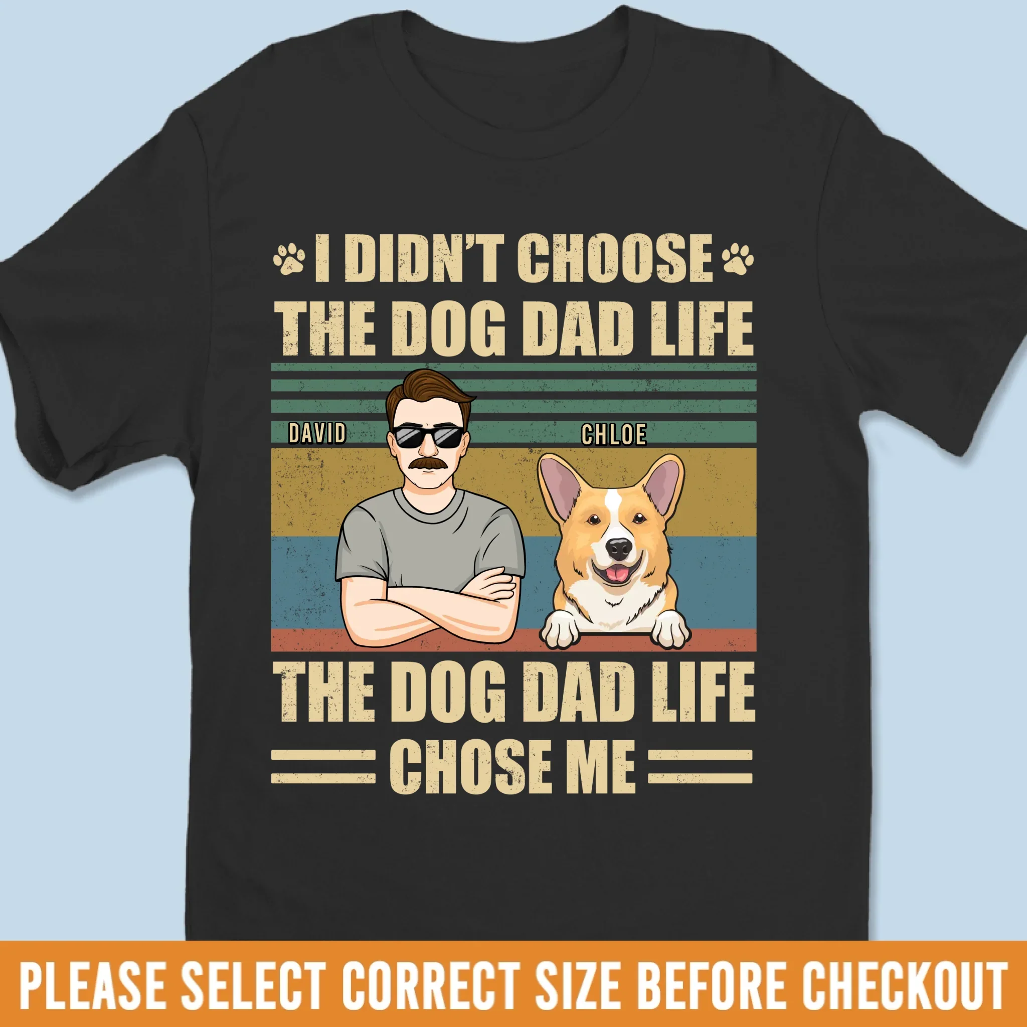 Custom Unisex T-shirt, Premium T-shirt, Hoodie - Personalized Birthday Gifts For Dog Lovers, Dog Dad And Mom - Just A Man And His Mischief Team - Image 2