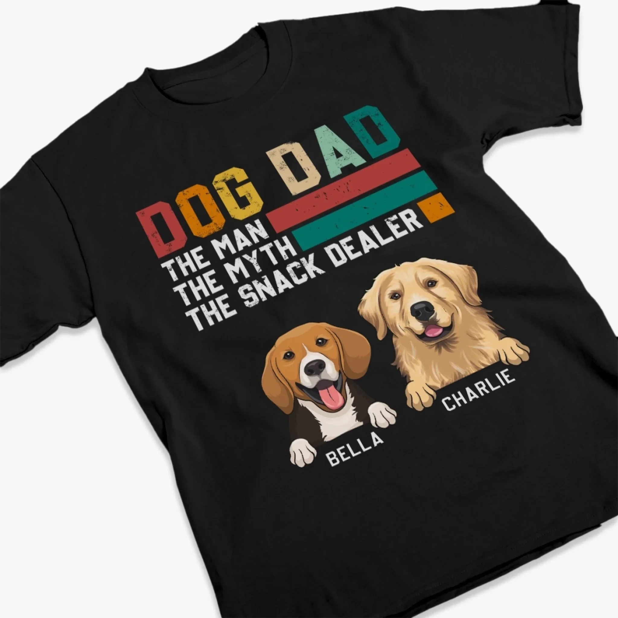Custom Unisex T-shirt, Premium T-shirt, Hoodie - Personalized Birthday Gifts For Dog Lovers, Dog Dad And Mom - Official Treat Distributor - Image 3