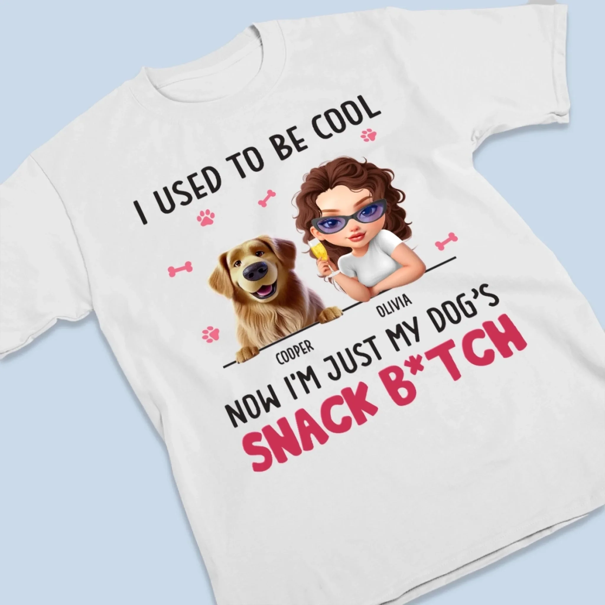 Custom Unisex T-shirt, Premium T-shirt, Hoodie - Personalized Birthday Gifts For Dog Lovers, Dog Dad And Mom - Official Treat Machine - Image 3