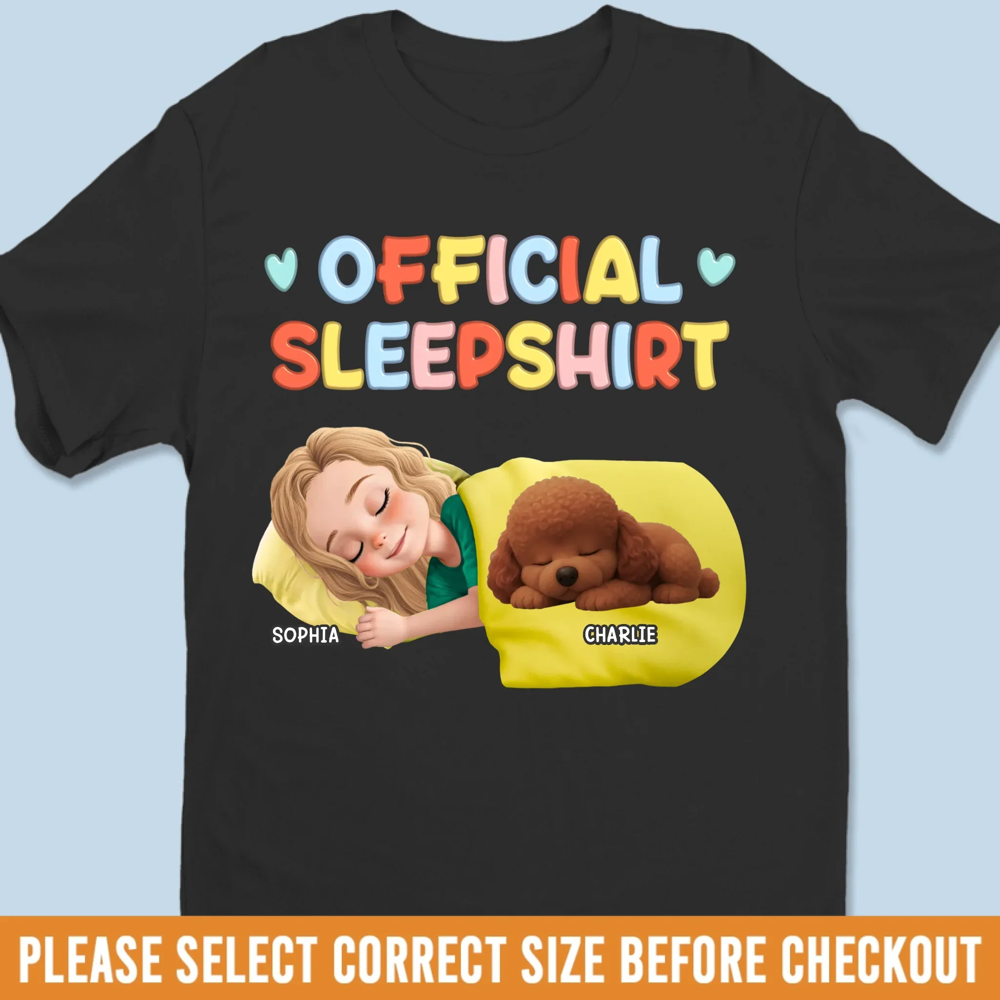 Custom Unisex T-shirt, Premium T-shirt, Hoodie - Personalized Birthday Gifts For Dog Lovers, Dog Dad And Mom - Sleeping Beauties In Progress - Image 6