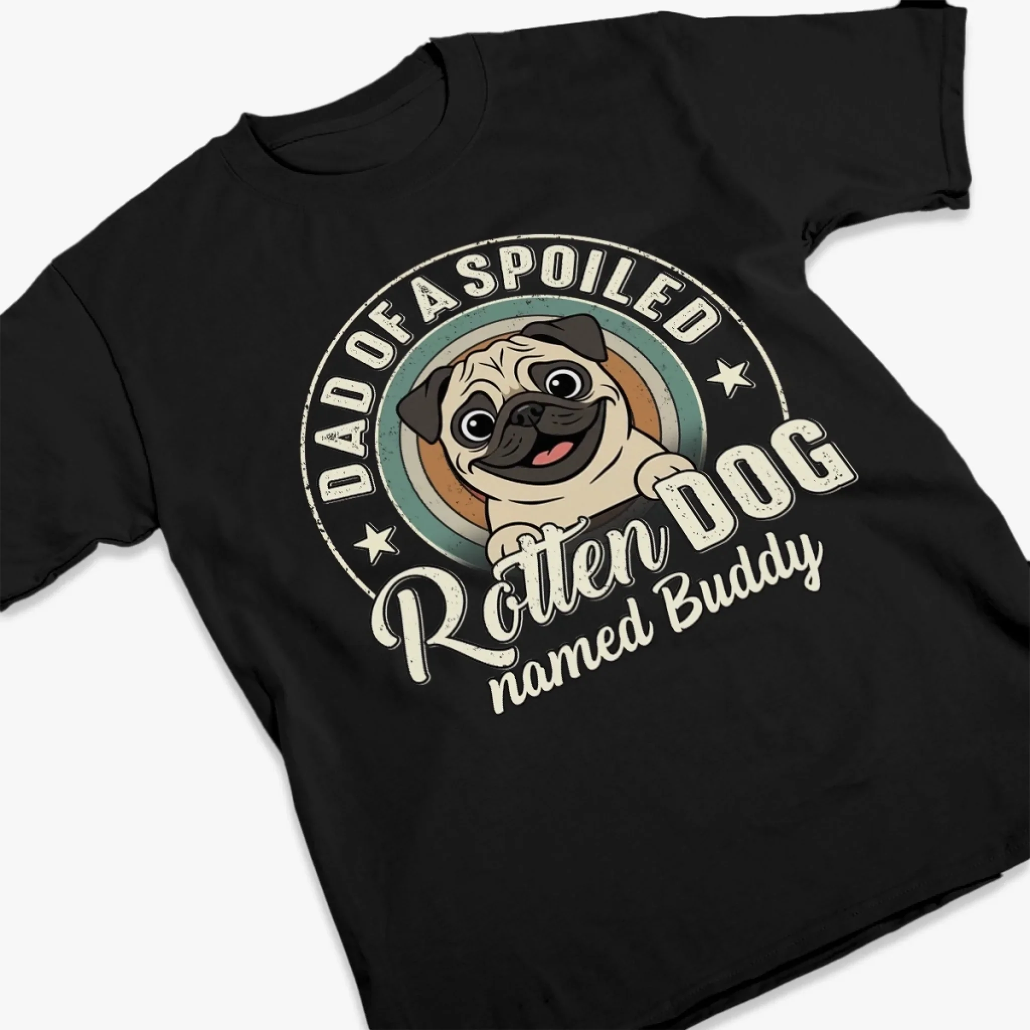 Custom Unisex T-shirt, Premium T-shirt, Hoodie - Personalized Birthday Gifts For Dog Lovers, Dog Dad And Mom - Spoiled Dog Energy - Image 3