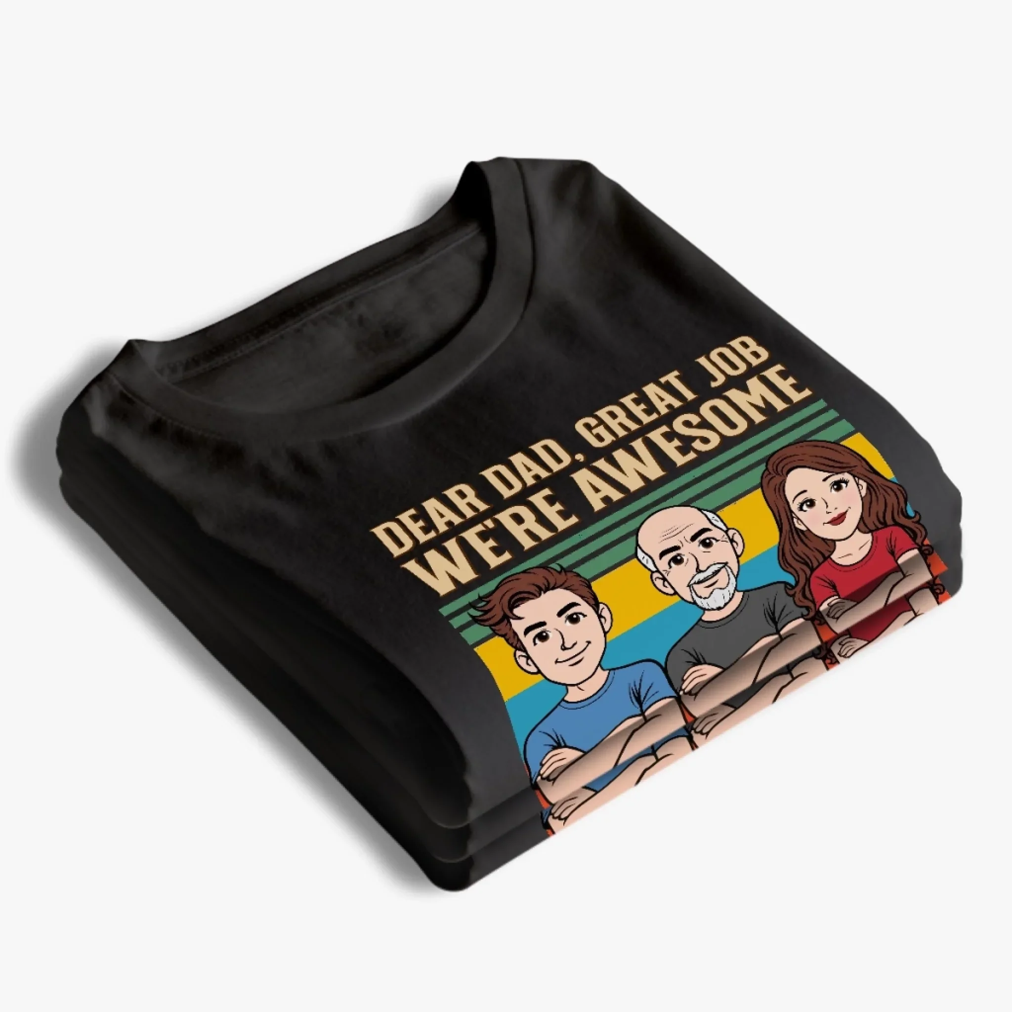 Custom Unisex T-shirt, Premium T-shirt, Hoodie - Personalized Father's Day Birthday Gifts For Dad, Grandpa - Always Be My Hero - Image 4