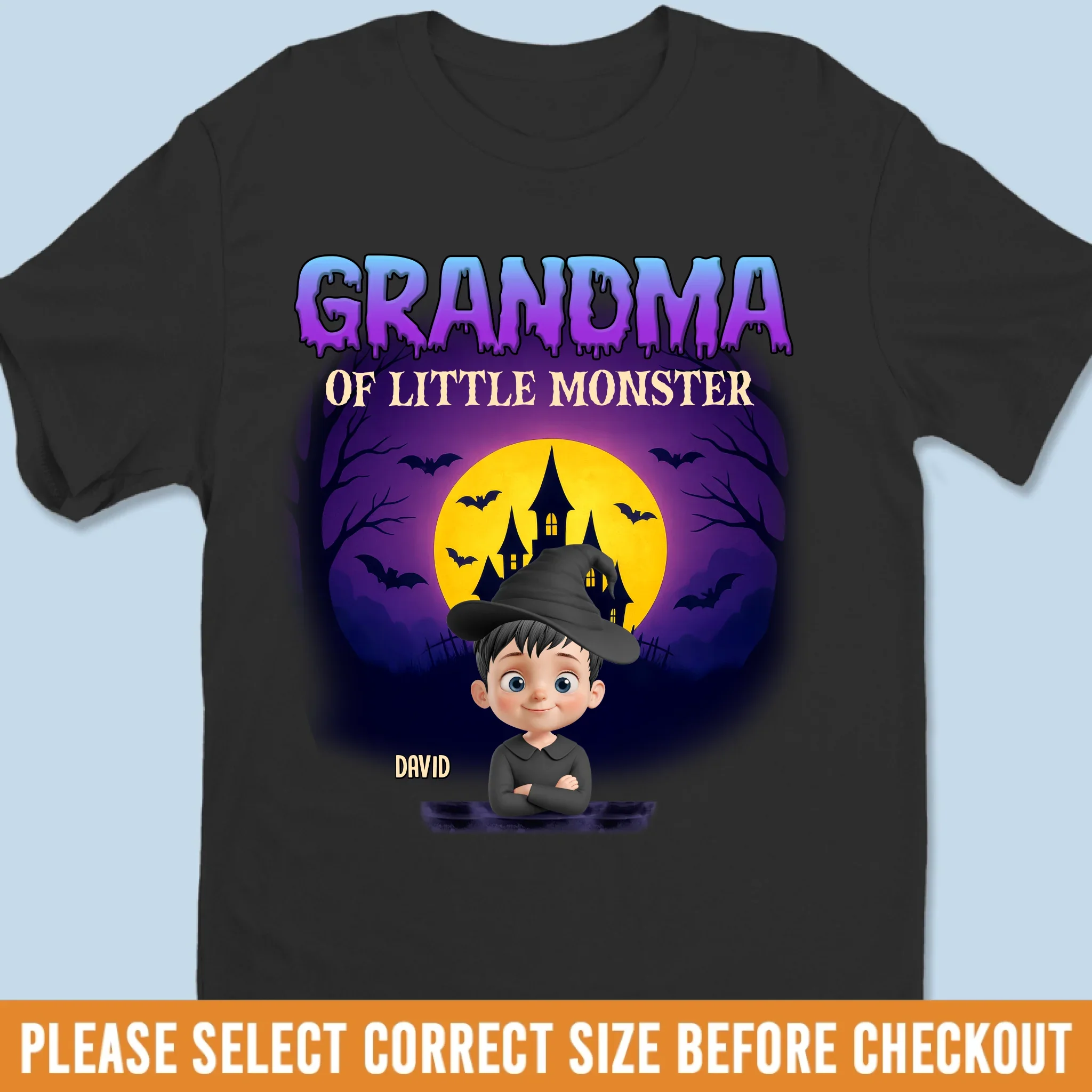 Custom Unisex T-shirt, Premium T-shirt, Hoodie - Personalized Halloween Birthday Gifts For Mom, Grandma - Halloween Fun For Every Heart - Image 2