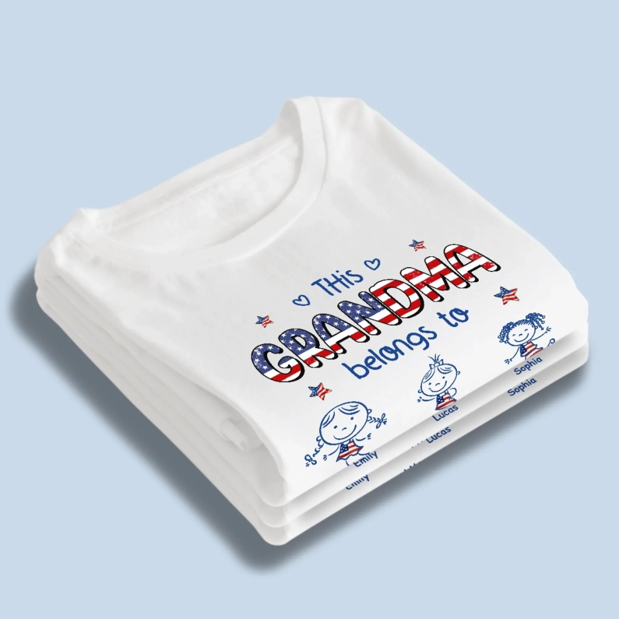 Custom Unisex T-shirt, Premium T-shirt, Hoodie - Personalized Mother's Day Birthday Gifts For Mom, Grandma - Grandma Life Is The Best Life - Image 3