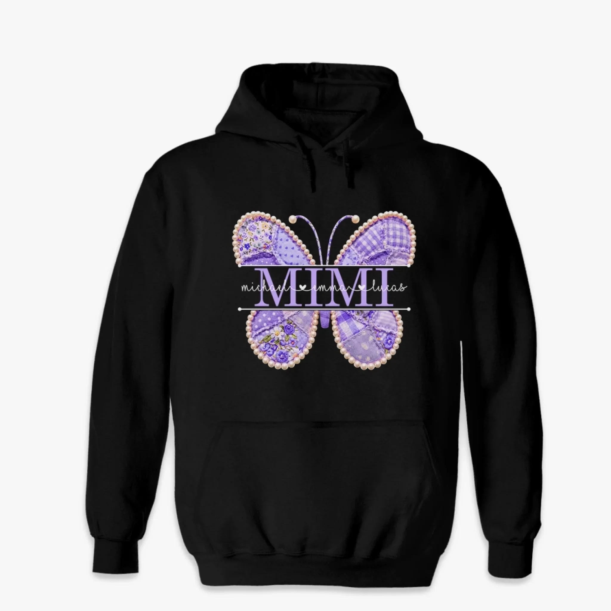 Custom Unisex T-shirt, Premium T-shirt, Hoodie - Personalized Mother's Day Birthday Gifts For Mom, Grandma - Mom In Her Butterfly Era - Image 7