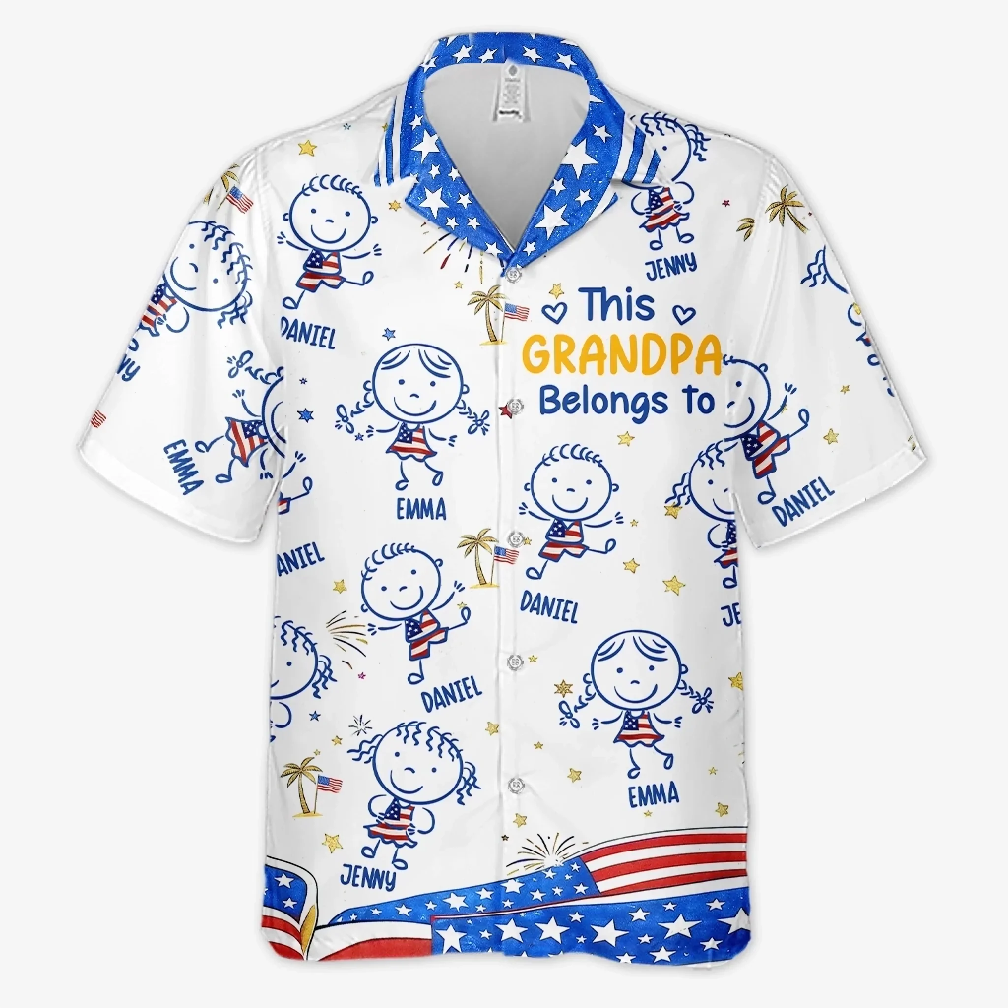 Custom Unisex Tropical Hawaiian Aloha Shirt - Personalized Father's Day Birthday Gifts For Dad, Grandpa - Living The Aloha Life