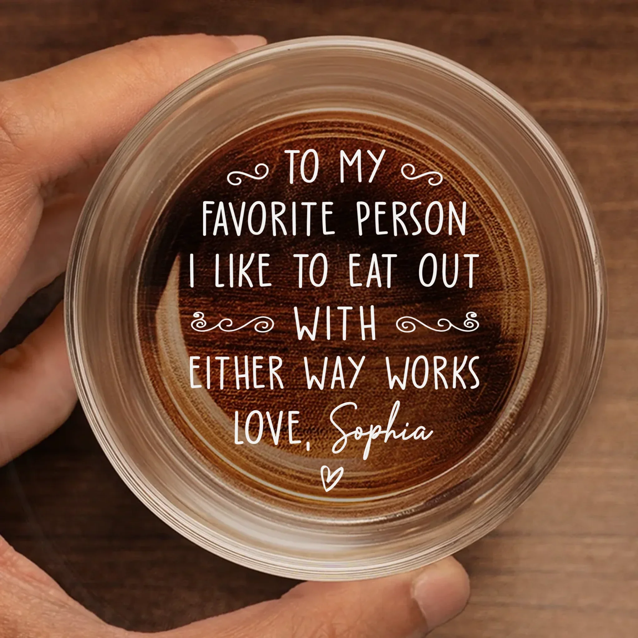 Custom Whiskey Glass - Personalized Anniversary Wedding Gifts For Husband And Wife, Him And Her, Wine, Bourbon, Whiskey Lovers - Our Love Our Chaos Forever - Image 2