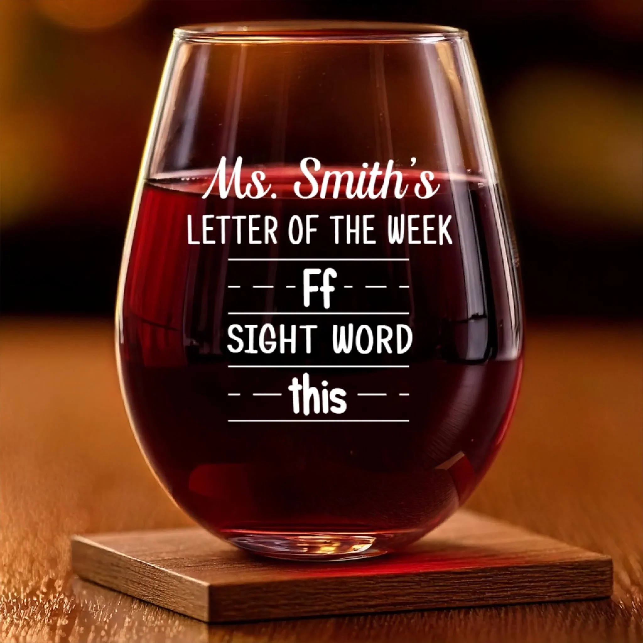 Custom Wine Glass - Personalized Back To School Gifts For Teachers - Teaching Is My Cardio