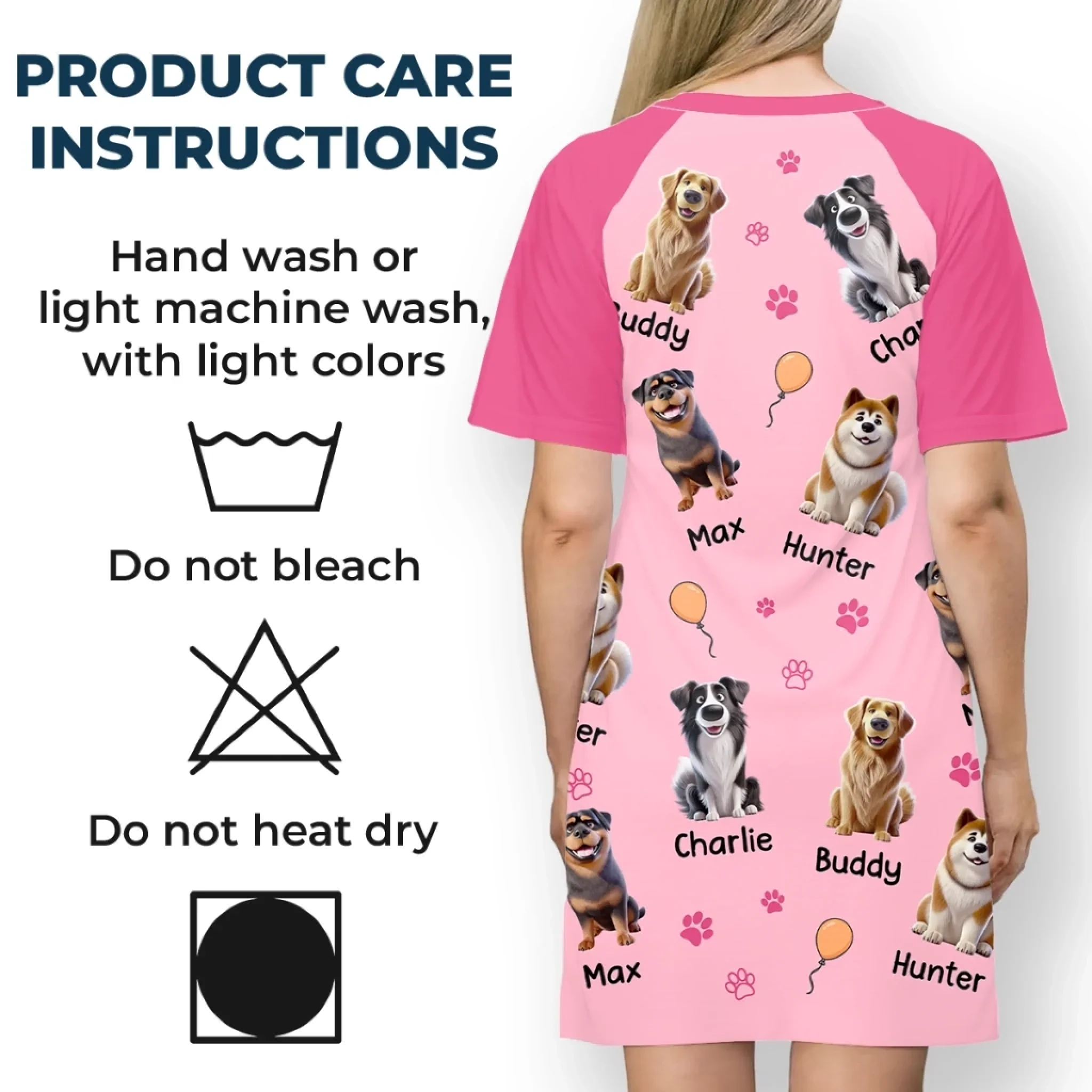 Custom Women's Sleep Tee - Personalized Mother's Day Birthday Gifts For Dog Cat Lovers, Dog Dad And Mom, Cat Owners - Life Is Better With Pets - Image 5