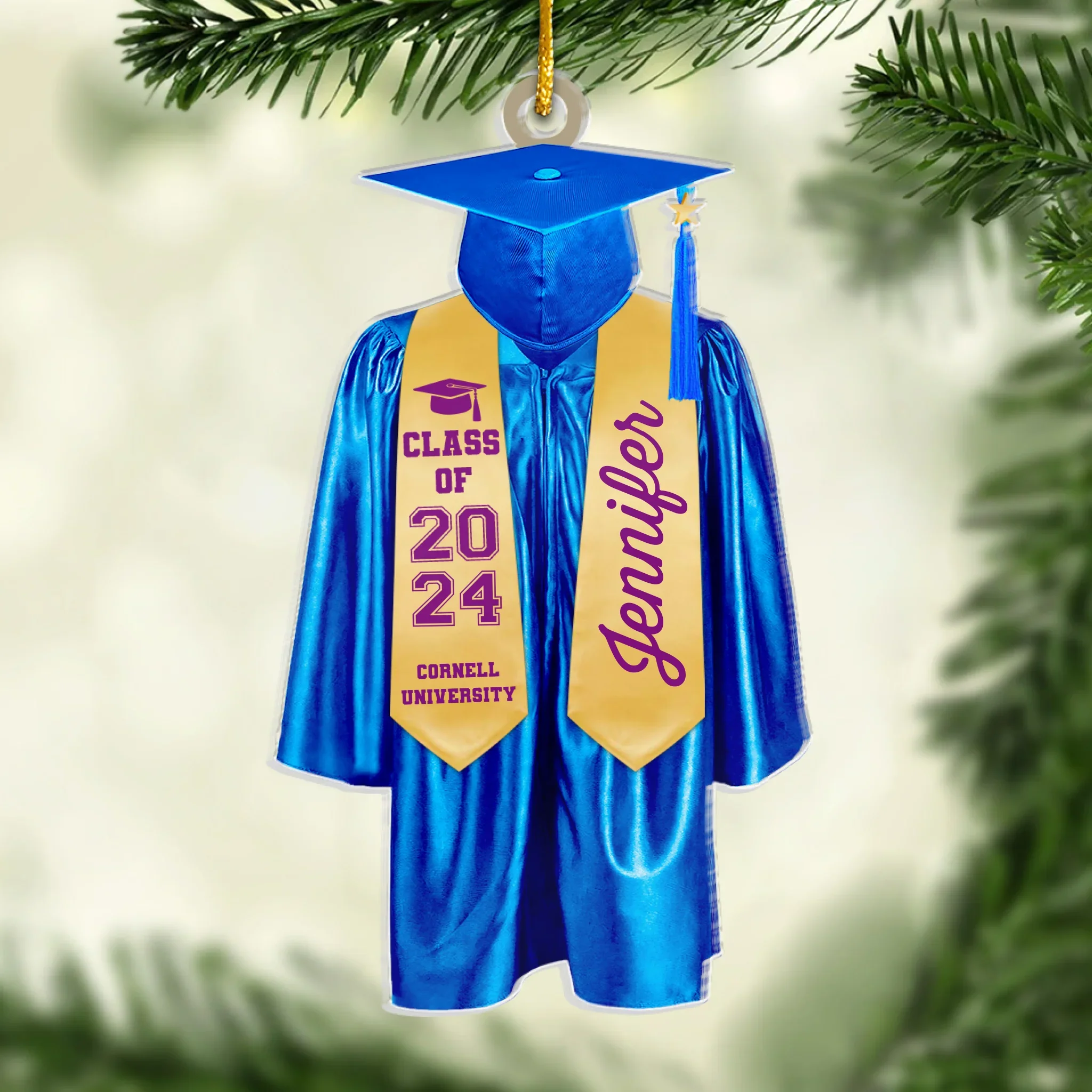 Custom Wood, Acrylic Ornament - Personalized Graduation Christmas Birthday Gifts For Brothers, Sisters, Siblings - Be The Best Of Whatever You Are - Image 10