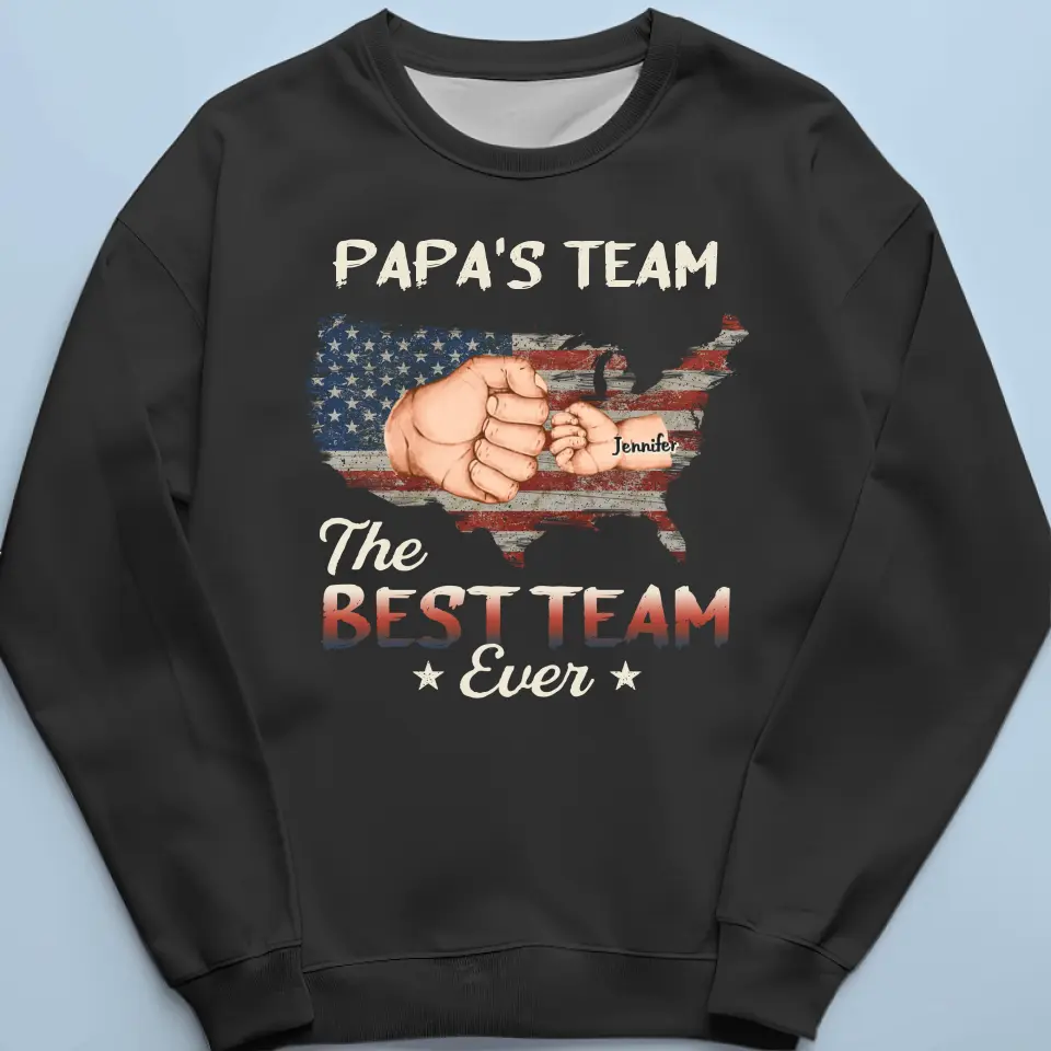 Dad, You Are My Superhero - Family Personalized Custom Unisex T-shirt, Hoodie, Sweatshirt - 4th of July, Father's Day, Gift For Dad, Grandpa - Image 6