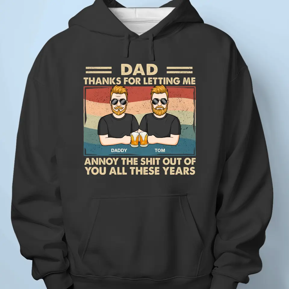 Dads Are Like Chocolate Chip Cookies - Family Personalized Custom Unisex T-shirt, Hoodie, Sweatshirt - Father's Day, Gift For Dad, Grandpa - Image 5