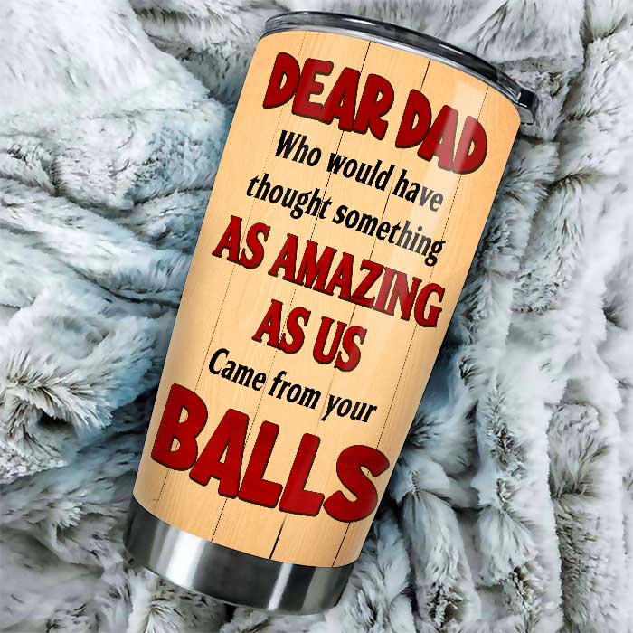 Dear Dad From Your Swimming Champions - Gift For Dad - Personalized Tumbler - Image 4