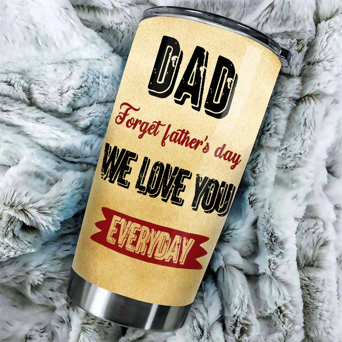 Dear Dad We Love You Everyday - Personalized Tumbler - Gift For Dad, Gift For Father's Day - Image 4