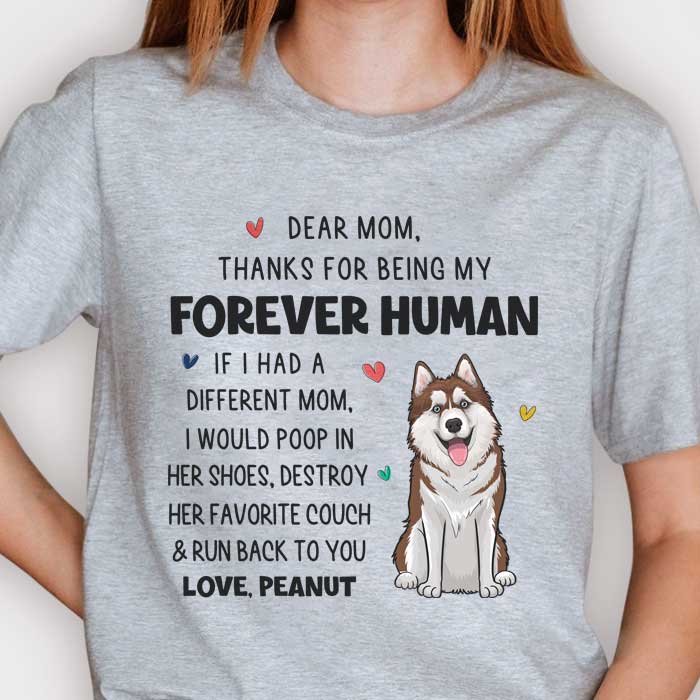 Dear Mom I Would Poop In Her Shoes - Mother's Day Gifts, Gift For Dog Mom - Personalized Unisex T-shirt, Hoodie - Image 2