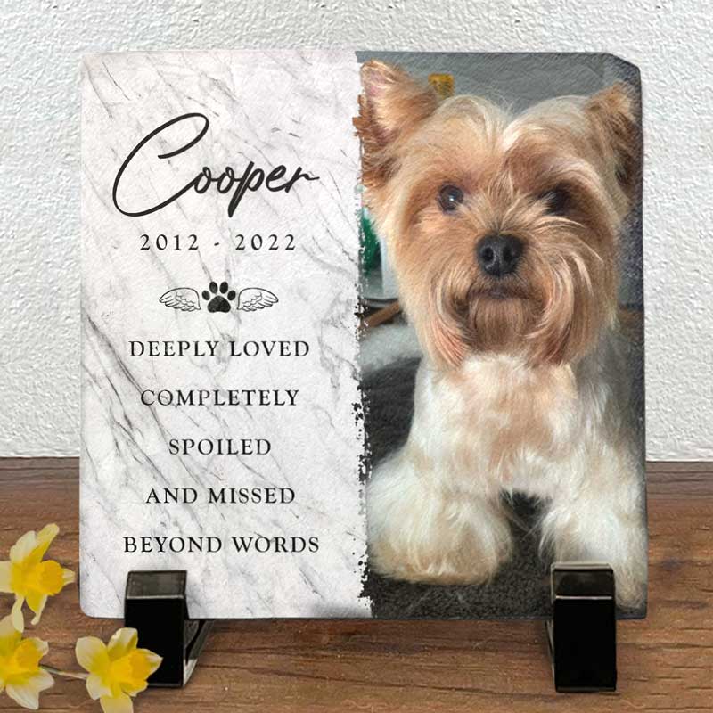 Dog Memorial Gifts for Loss of Dog, Cemetery Decorations for Grave, Pet Loss Gifts, Pet Memorial Stones, Cat Memorial Gifts, Dog Memorial Stone, Garden Marker, Grieving Gifts - Image 2