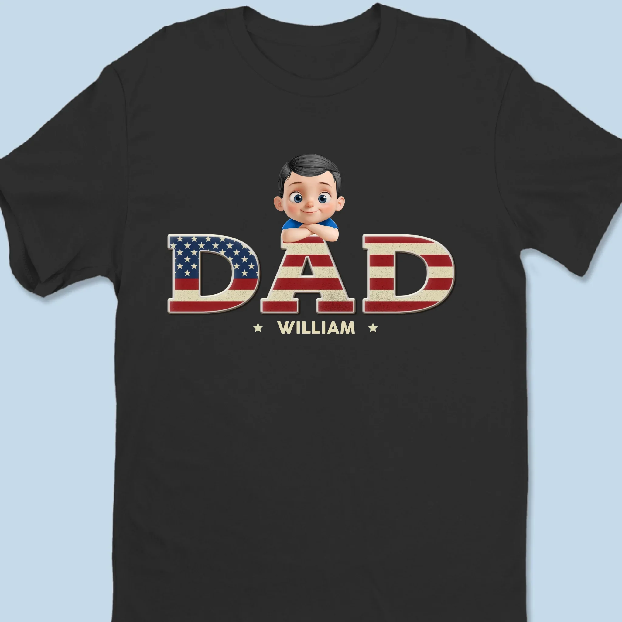 Deerly Loved By The Whole Gang - Family Personalized Custom Unisex T-shirt, Premium T-shirt, Hoodie - Father's Day, Gift For Dad - Image 2