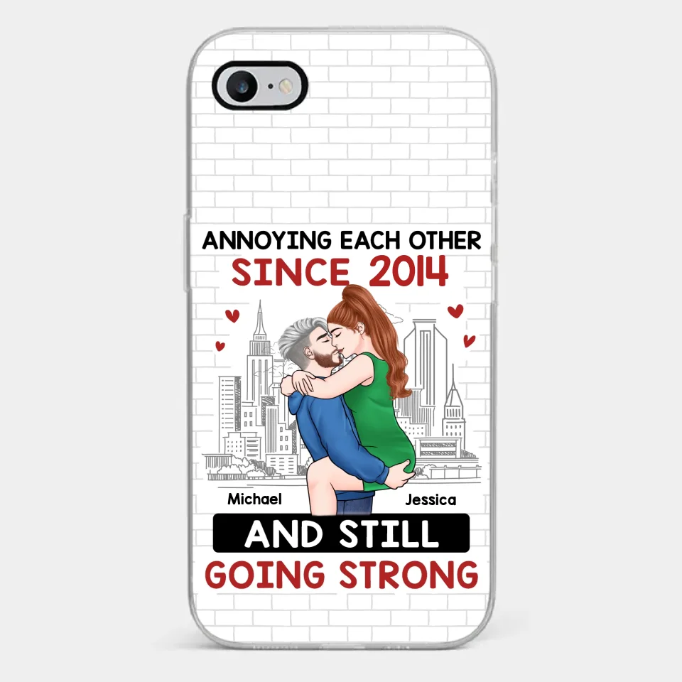 Destiny Made Us A Couple But Love Made Us Forever Together - Couple Personalized Custom Clear Phone Case - Gift For Husband Wife, Anniversary - Image 2