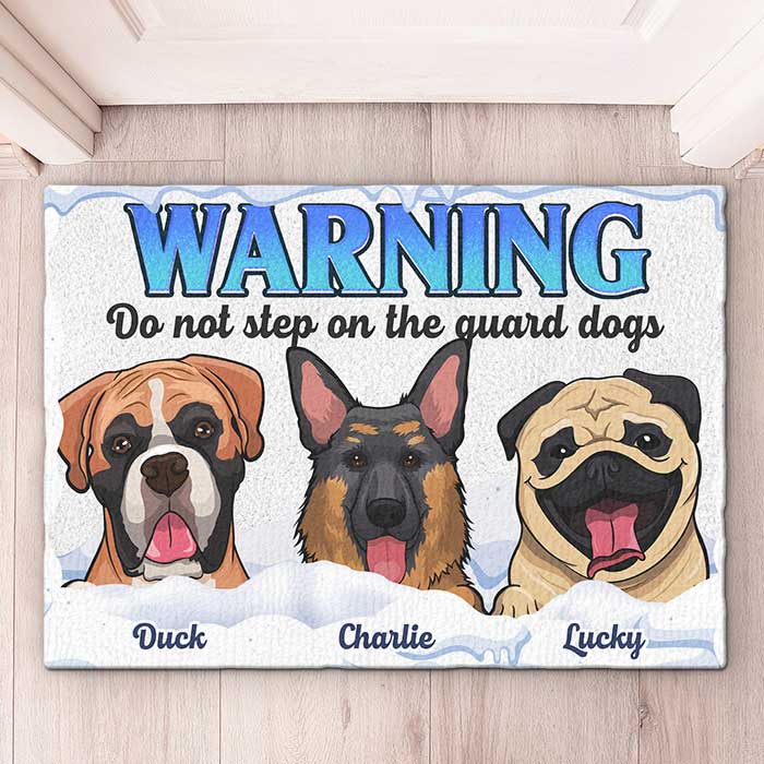 Do Not Step On The Guard Dog - Personalized Decorative Mat - Gift For Dog Lovers, Dog Owners, Dog Gift, Gift For Pet Lovers - Image 2