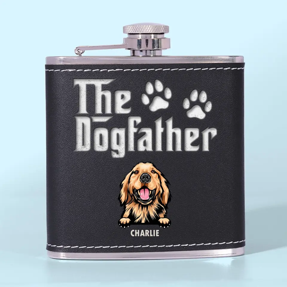 Dog Is God Spelled Backward - Dog Personalized Custom Hip Flask - Father's Day, Gift For Pet Owners, Pet Lovers - Image 6