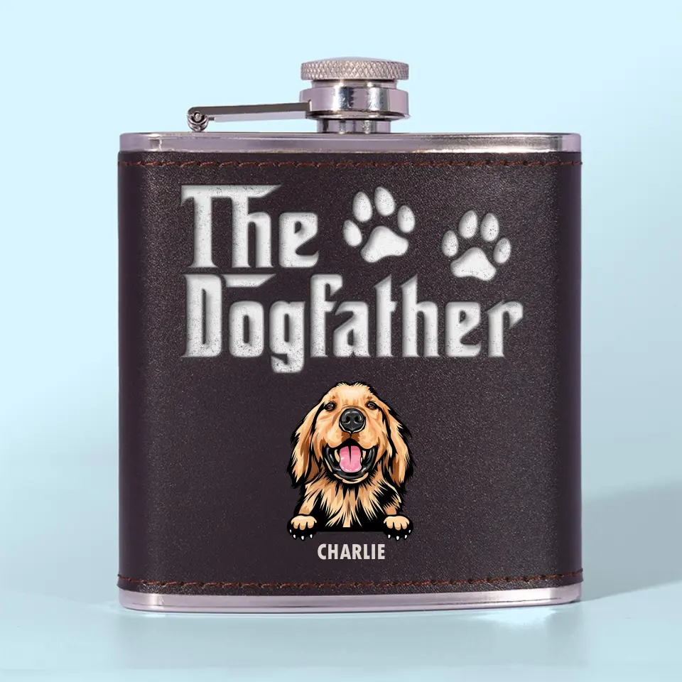 Dog Is God Spelled Backward - Dog Personalized Custom Hip Flask - Father's Day, Gift For Pet Owners, Pet Lovers - Image 7
