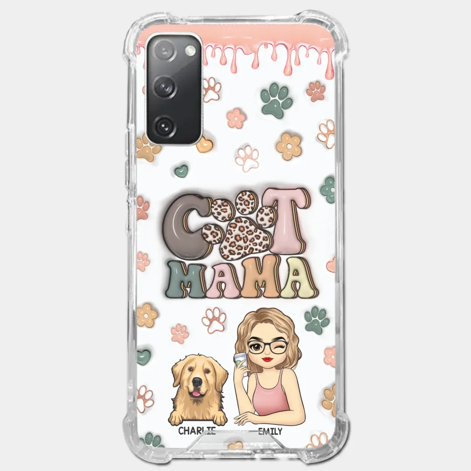 Dog Mom For Life - Dog & Cat Personalized Custom 3D Inflated Effect Printed Clear Phone Case - Gift For Pet Owners, Pet Lovers - Image 39