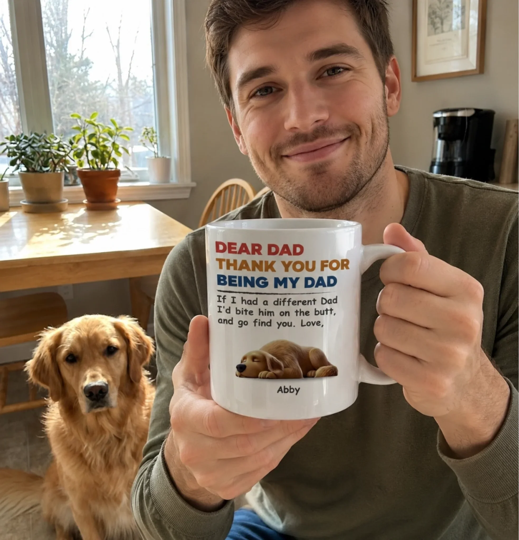 Custom Mug - Personalized Mother's Day Father's Day Birthday Gifts For Dog Lovers, Dog Dad And Mom - Dog Mom Dog Dad For Life - Image 2