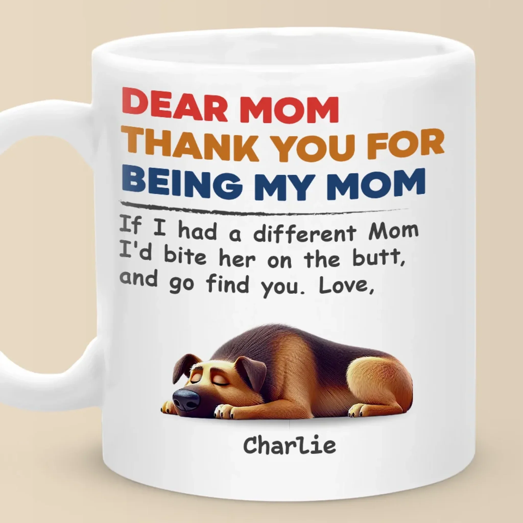 Custom Mug - Personalized Mother's Day Father's Day Birthday Gifts For Dog Lovers, Dog Dad And Mom - Dog Mom Dog Dad For Life - Image 3