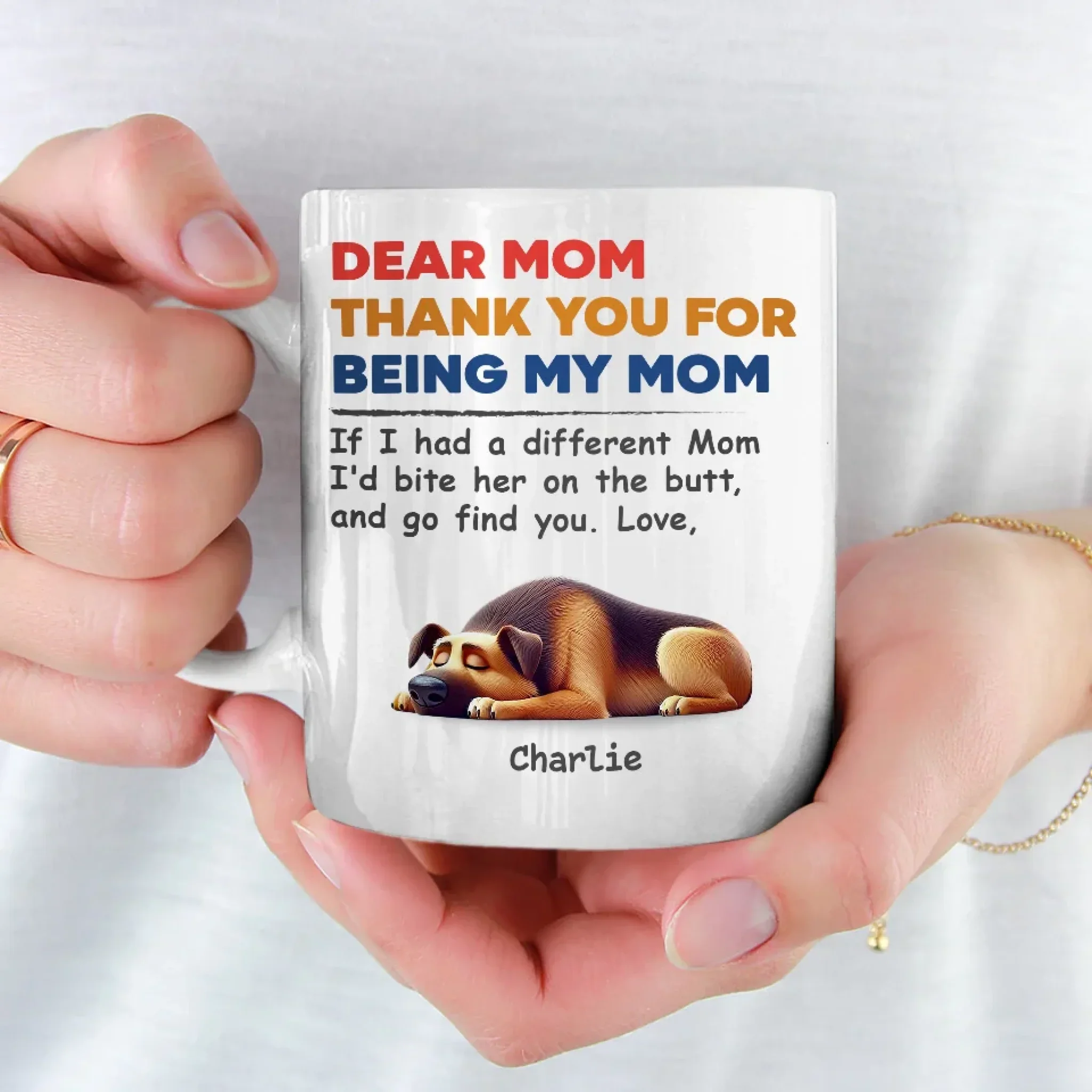 Custom Mug - Personalized Mother's Day Father's Day Birthday Gifts For Dog Lovers, Dog Dad And Mom - Dog Mom Dog Dad For Life - Image 4