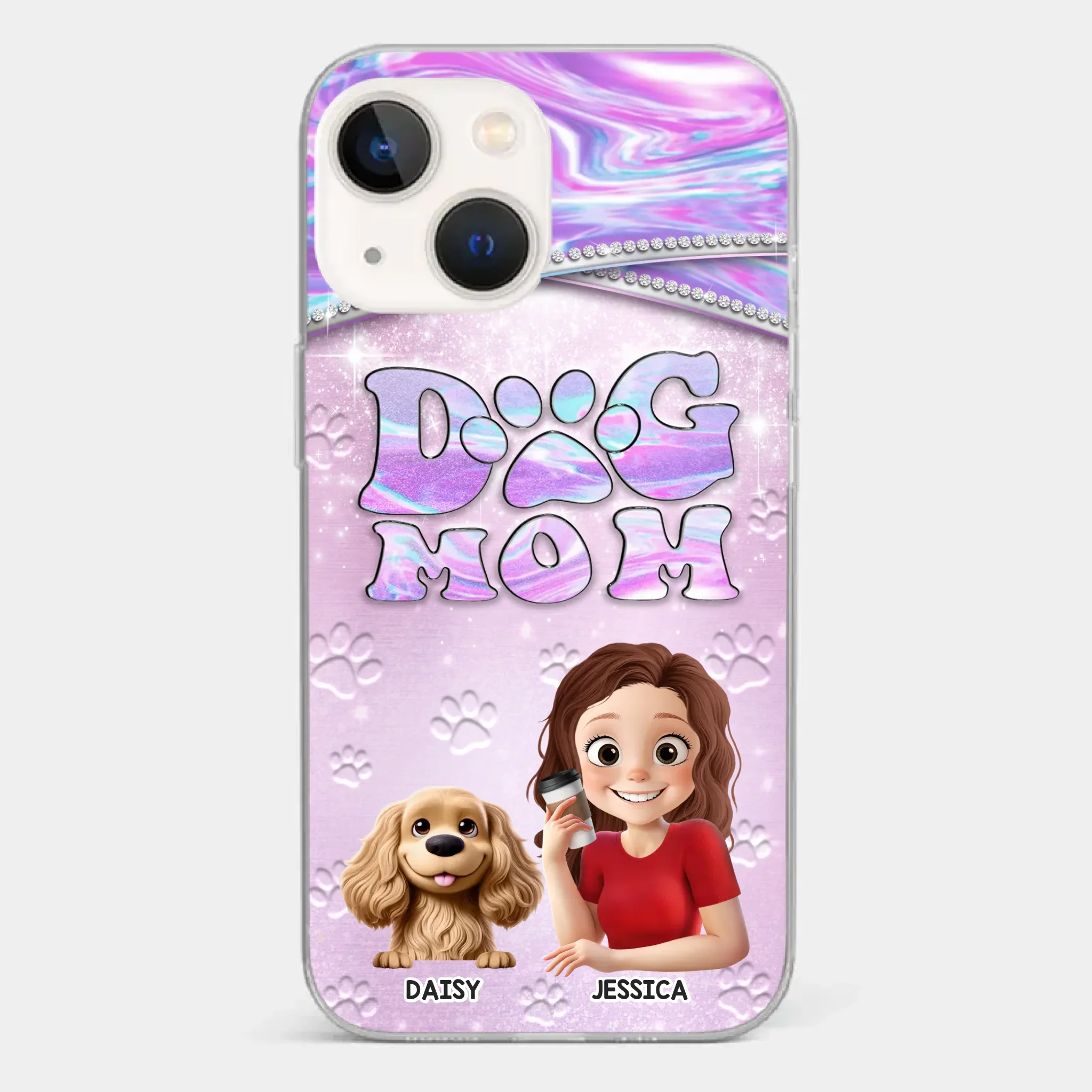 Dog Mom Mode, Always On - Dog Personalized Custom Clear Phone Case - Mother's Day, Gift For Pet Owners, Pet Lovers - Image 13