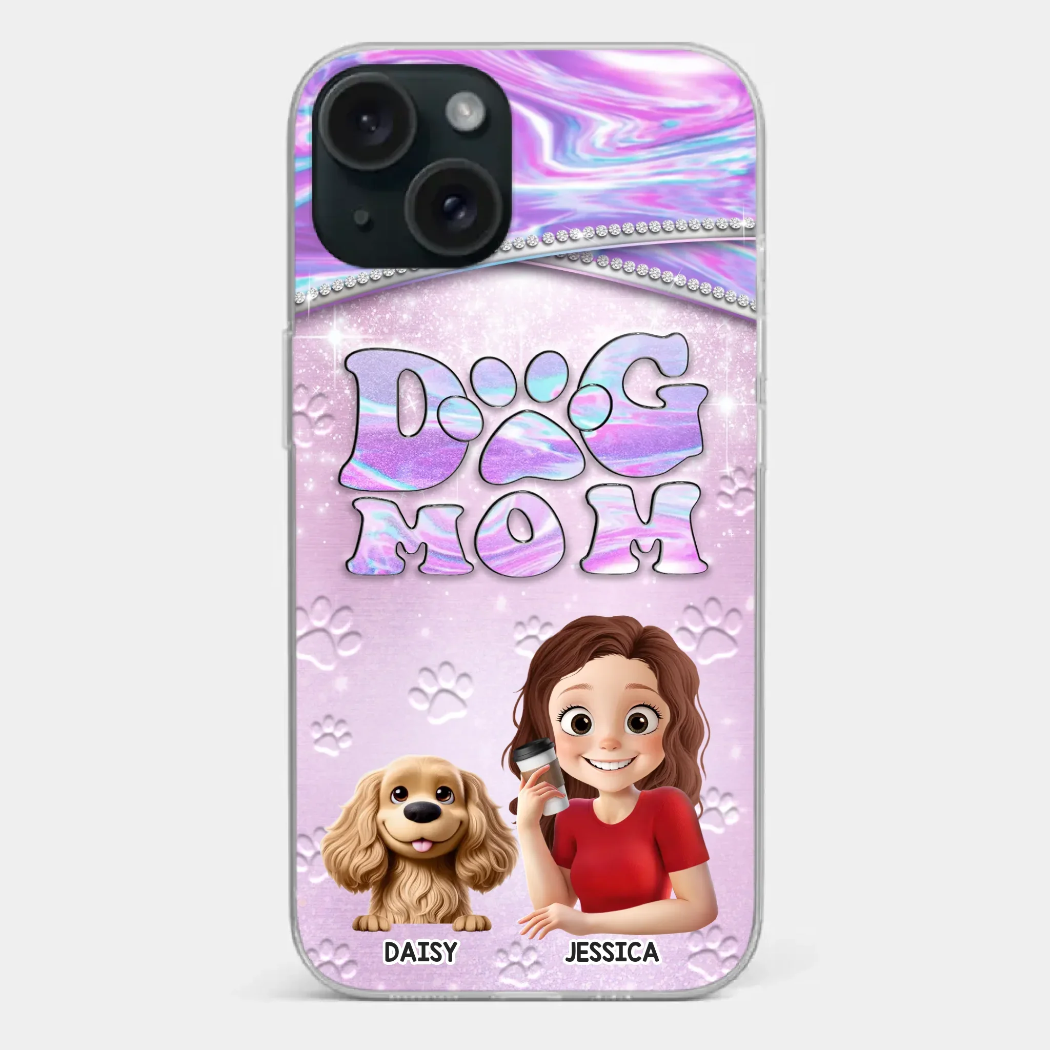 Dog Mom Mode, Always On - Dog Personalized Custom Clear Phone Case - Mother's Day, Gift For Pet Owners, Pet Lovers - Image 21